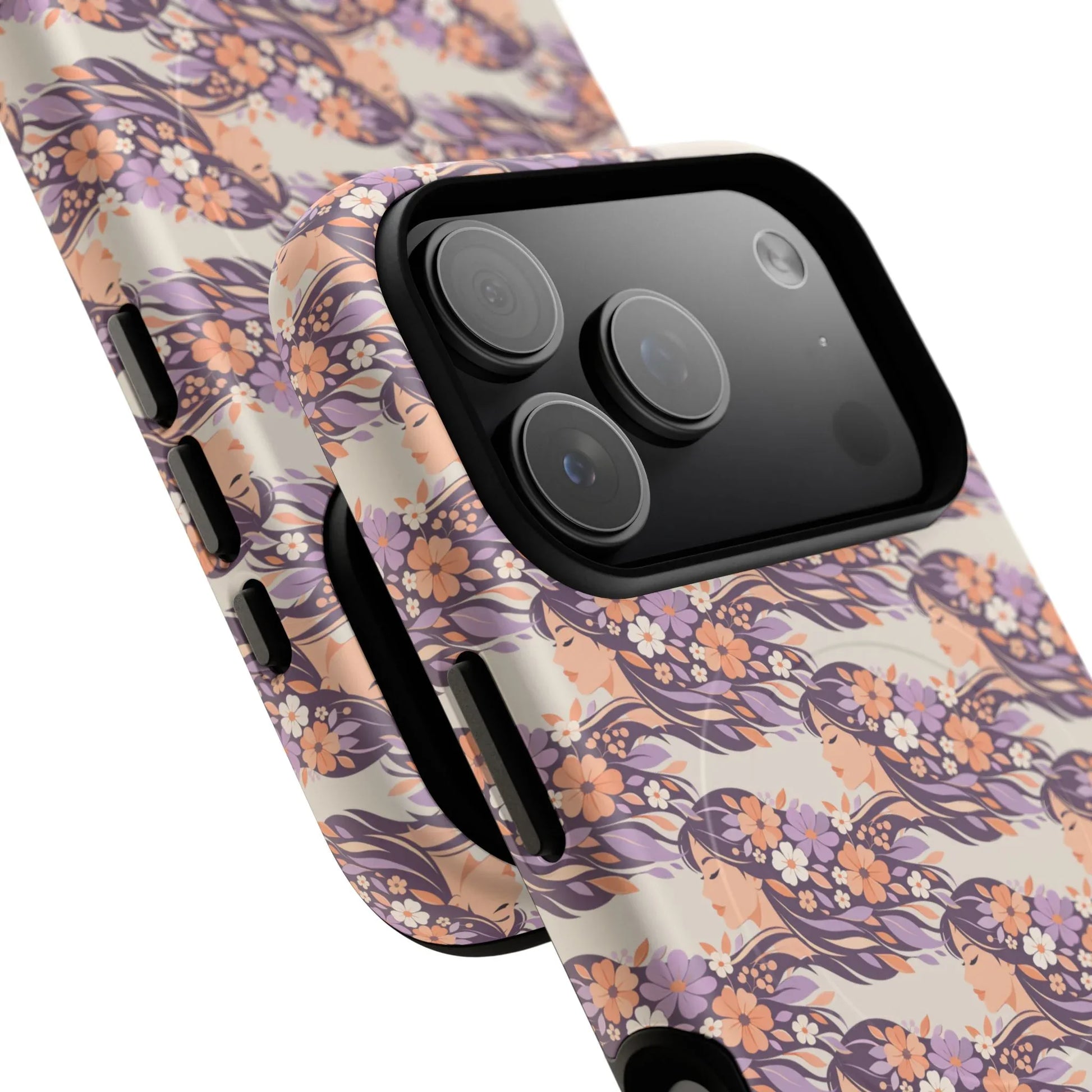 Floral Goddess Phone Case for iPhone 13-17 - KARARMDESIGN