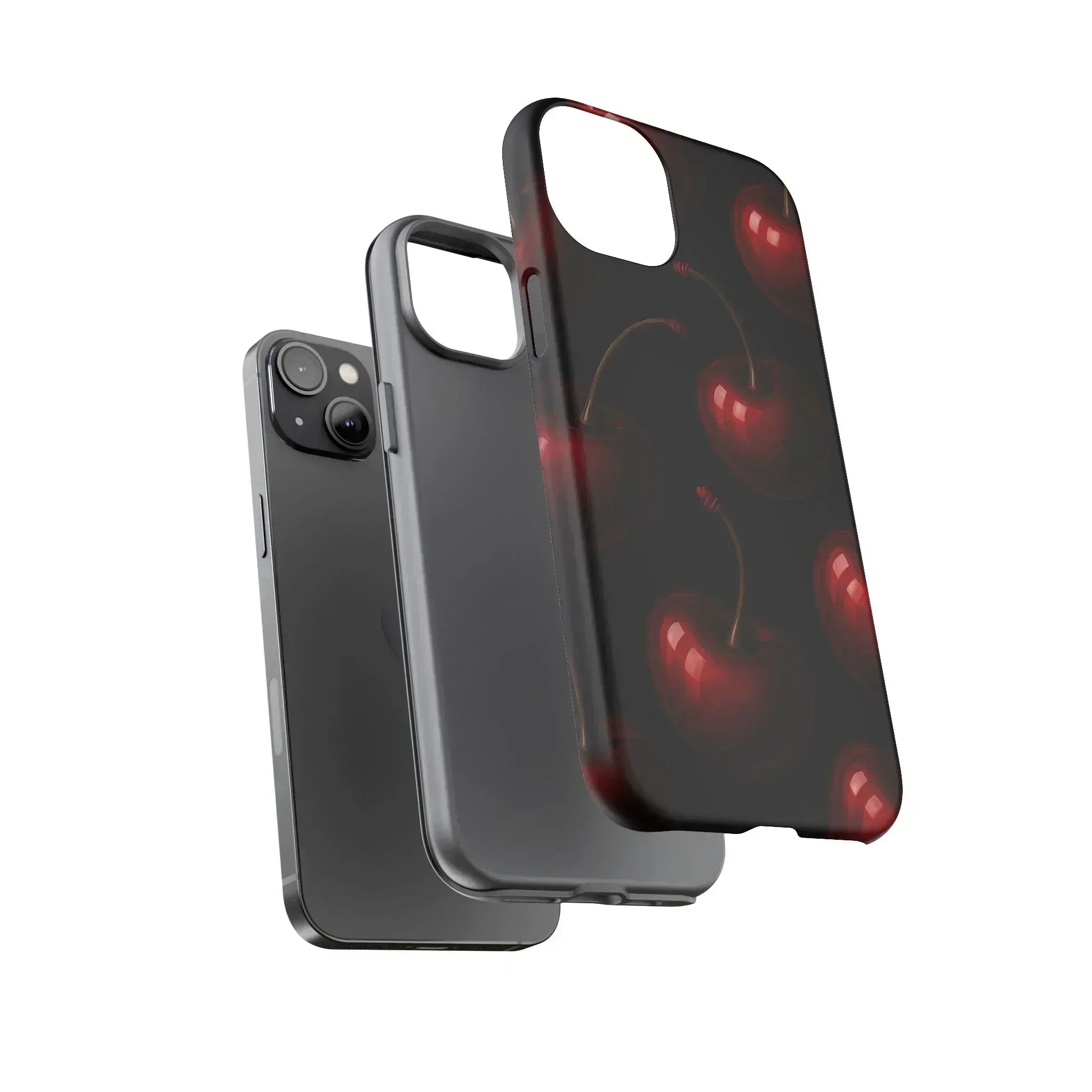 Cherry Phone Case for iPhone X-16 and Galaxy S20-S25 - KARARMDESIGN