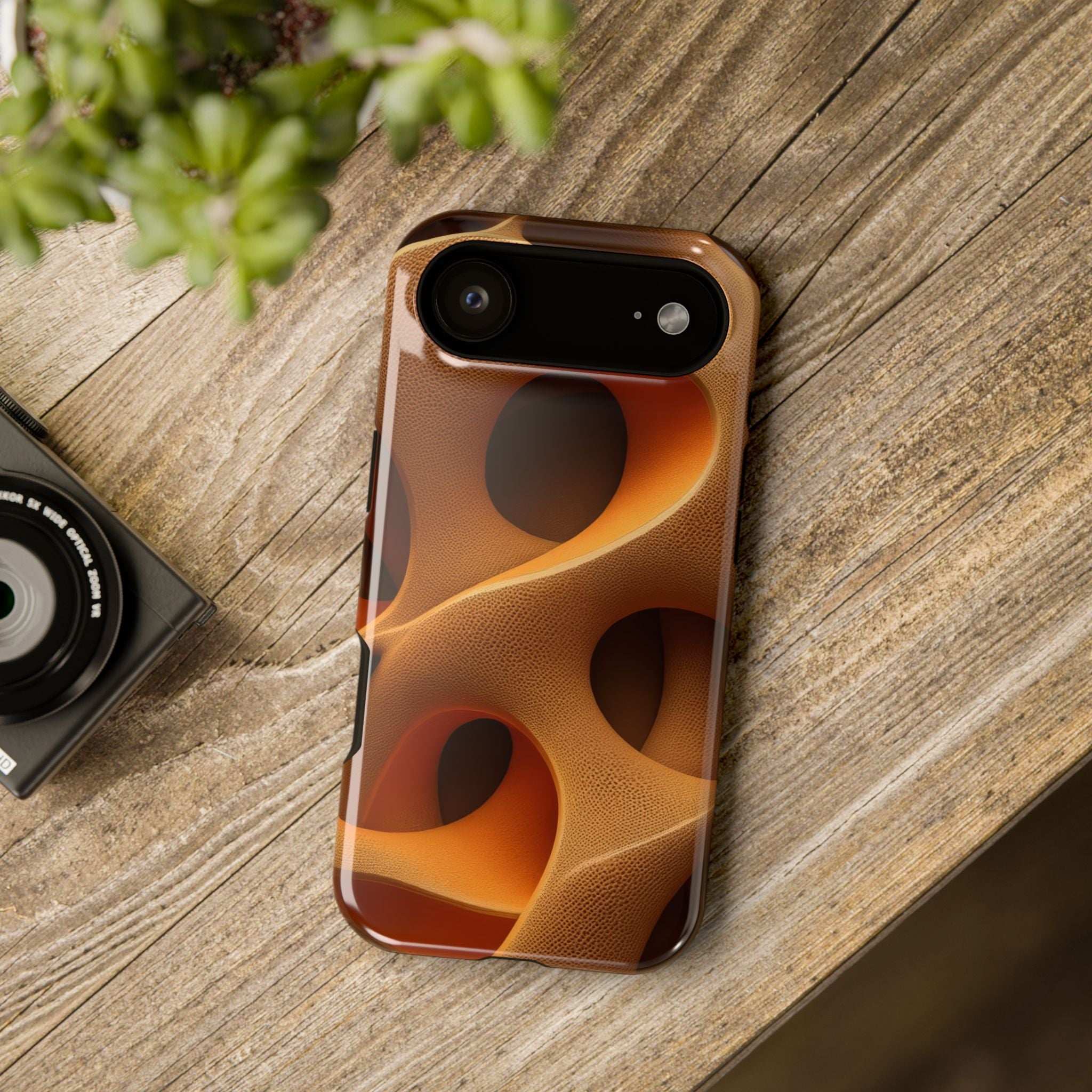 Amber Flow Phone Case for iPhone 11-17 and Samsung Galaxy S21-S26 Models