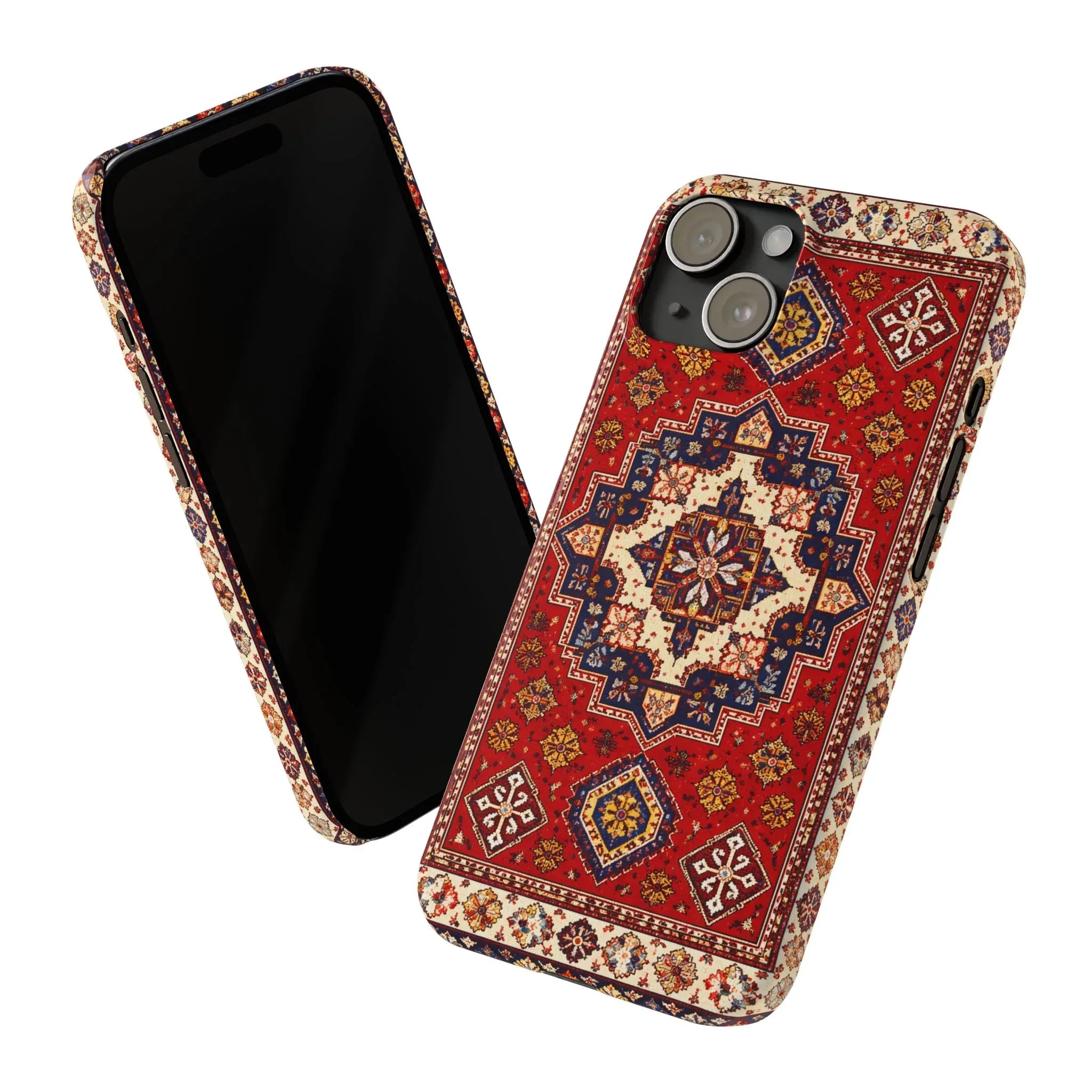 Armenian Carpet Pattern Phone Case for iPhone 11-16 - KARARMDESIGN