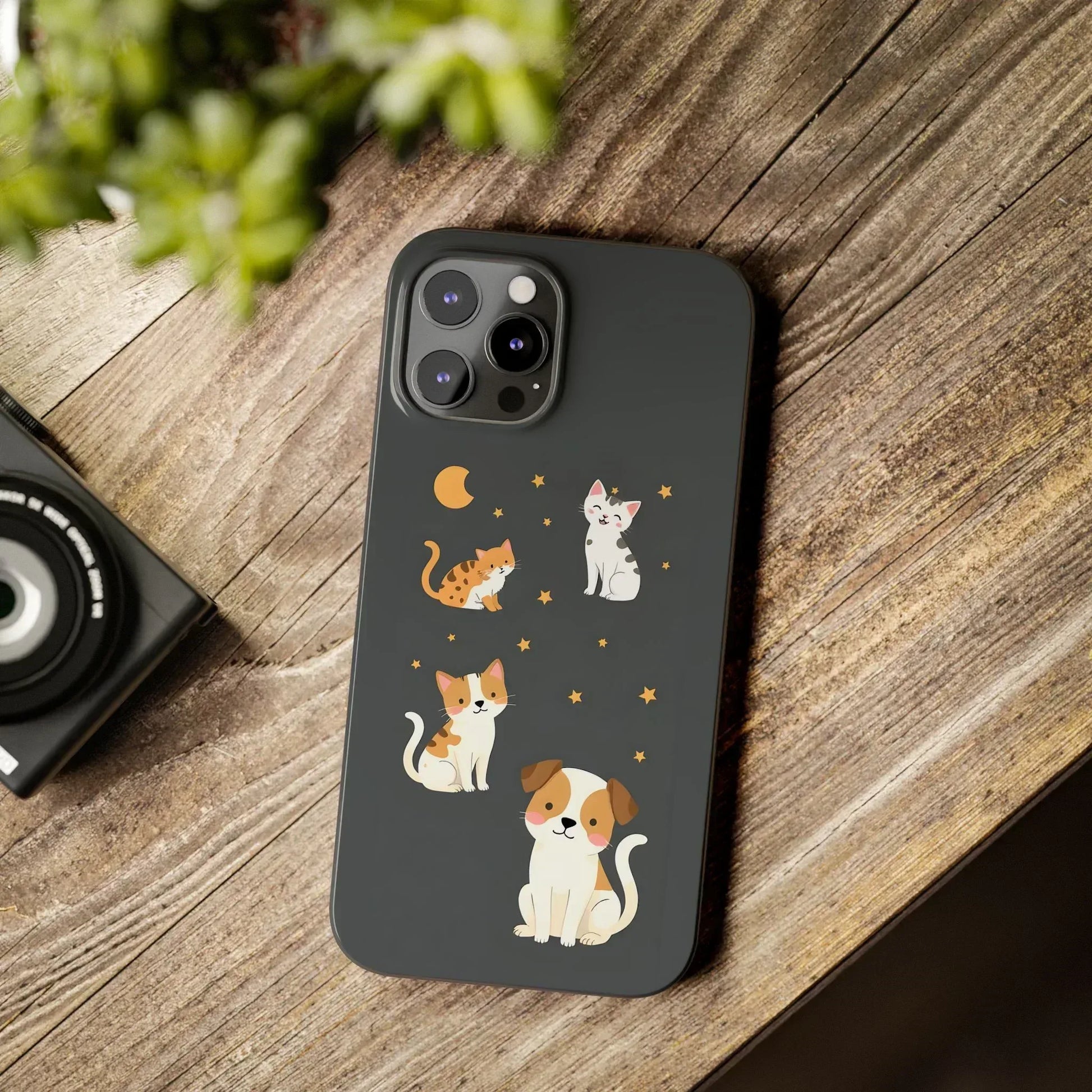 Cute Cat and Dog Phone Case for iPhone 11-17 - KARARMDESIGN