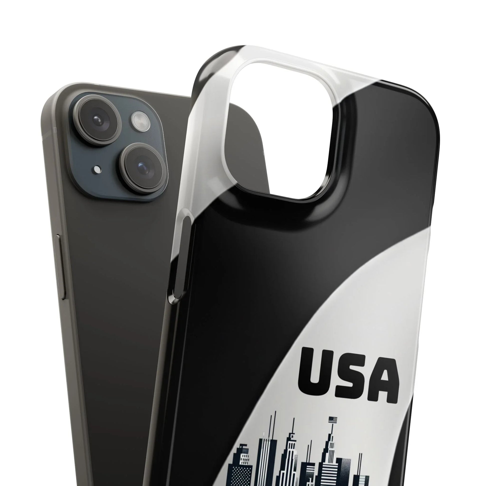 Monochrome New York City Phone Case for iPhone, Galaxy & Pixel - KARARMDESIGN
