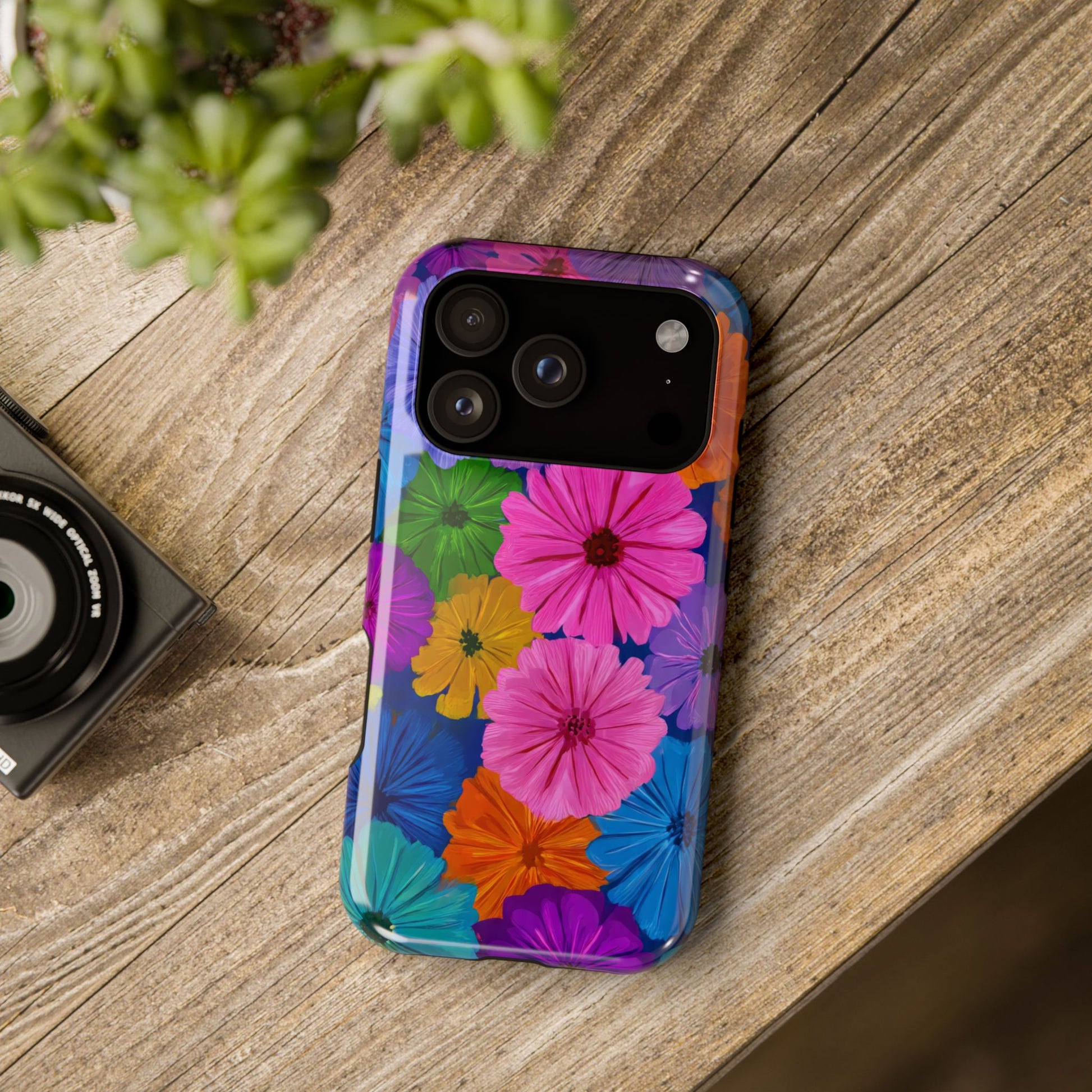 Bloom Pattern Phone Case for iPhone 11-17 and Galaxy S21-S22 Models - KARARMDESIGN