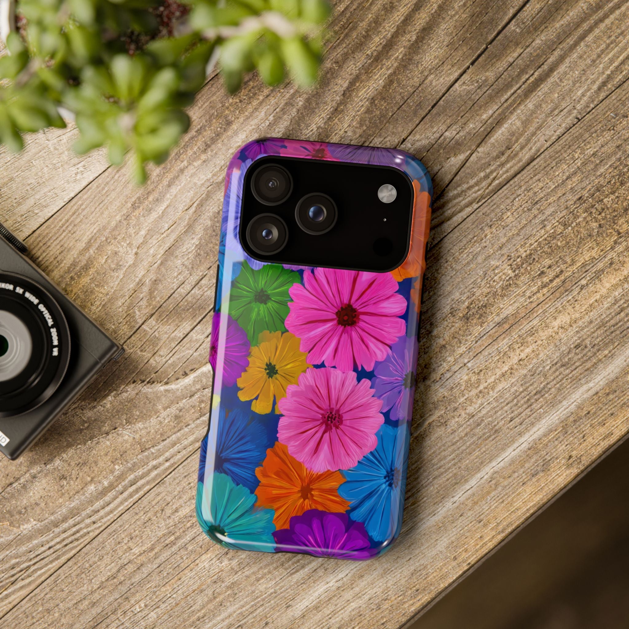 Bloom Pattern Phone Case for iPhone 11-17 and Galaxy S21-S22 Models - KARARMDESIGN