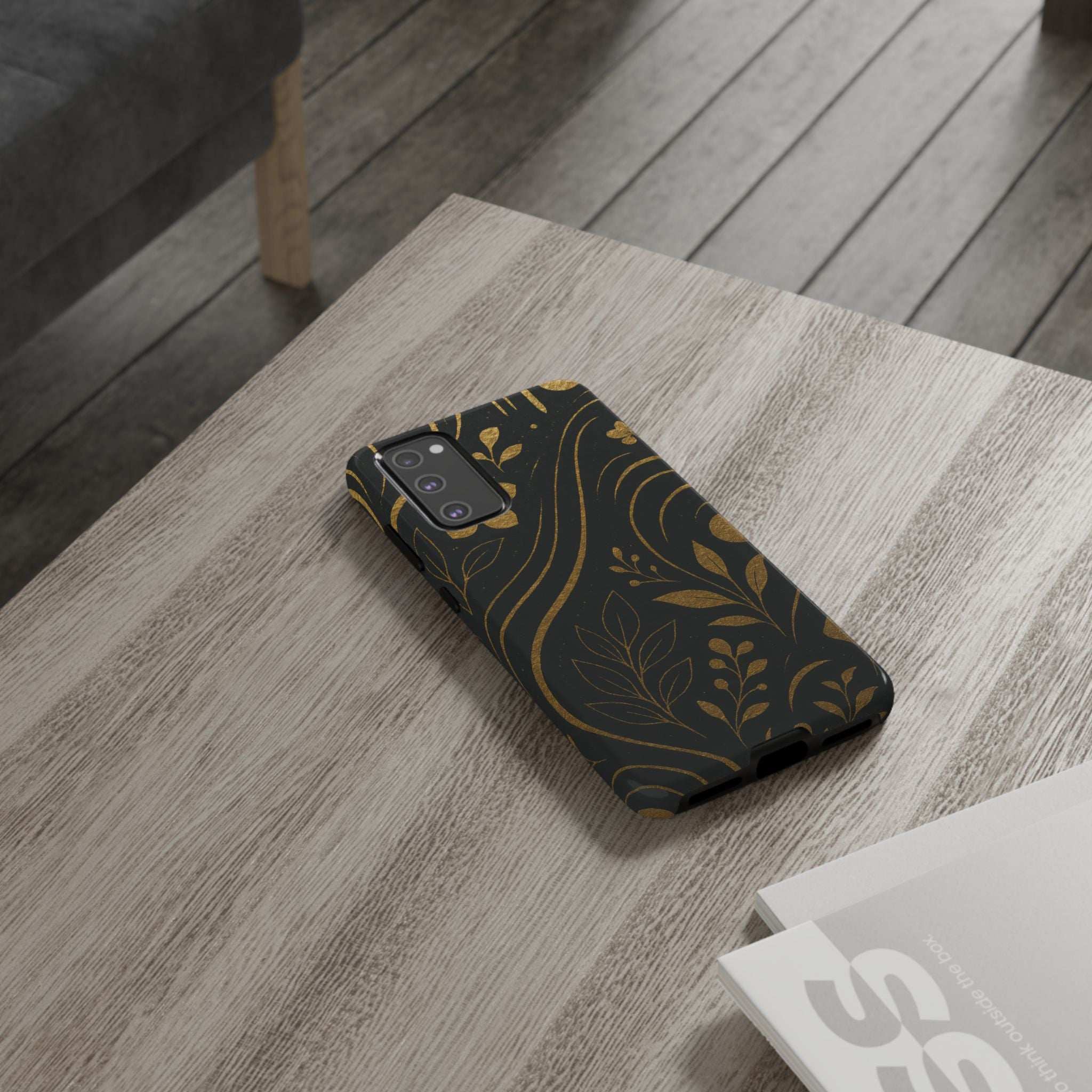 Gold Pattern Tough Phone Case for Samsung Galaxy & Google Pixel