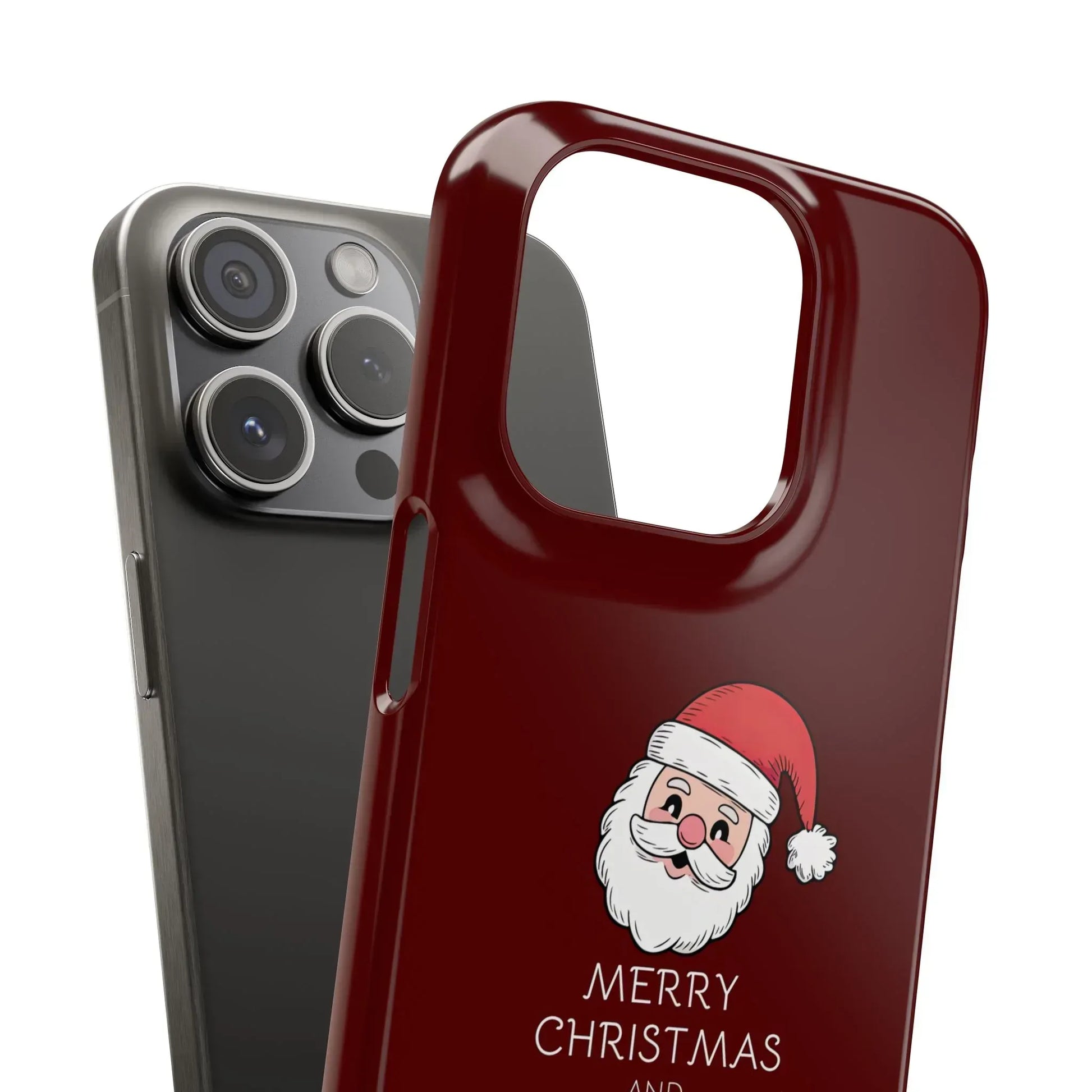 Crimson Claus Phone Case for iPhone 8-17 and Galaxy S20-S25 - KARARMDESIGN