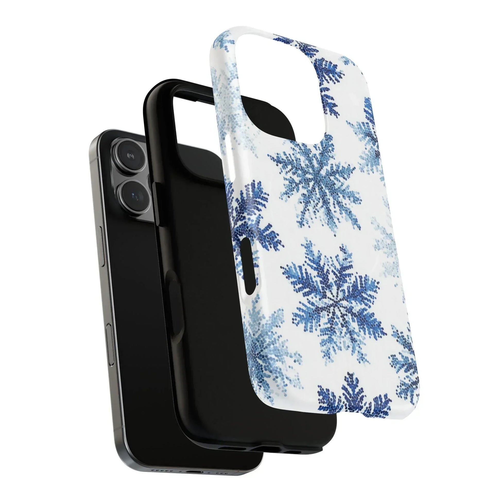 Snowflake Elegance Phone Case for iPhone 13-17 - KARARMDESIGN