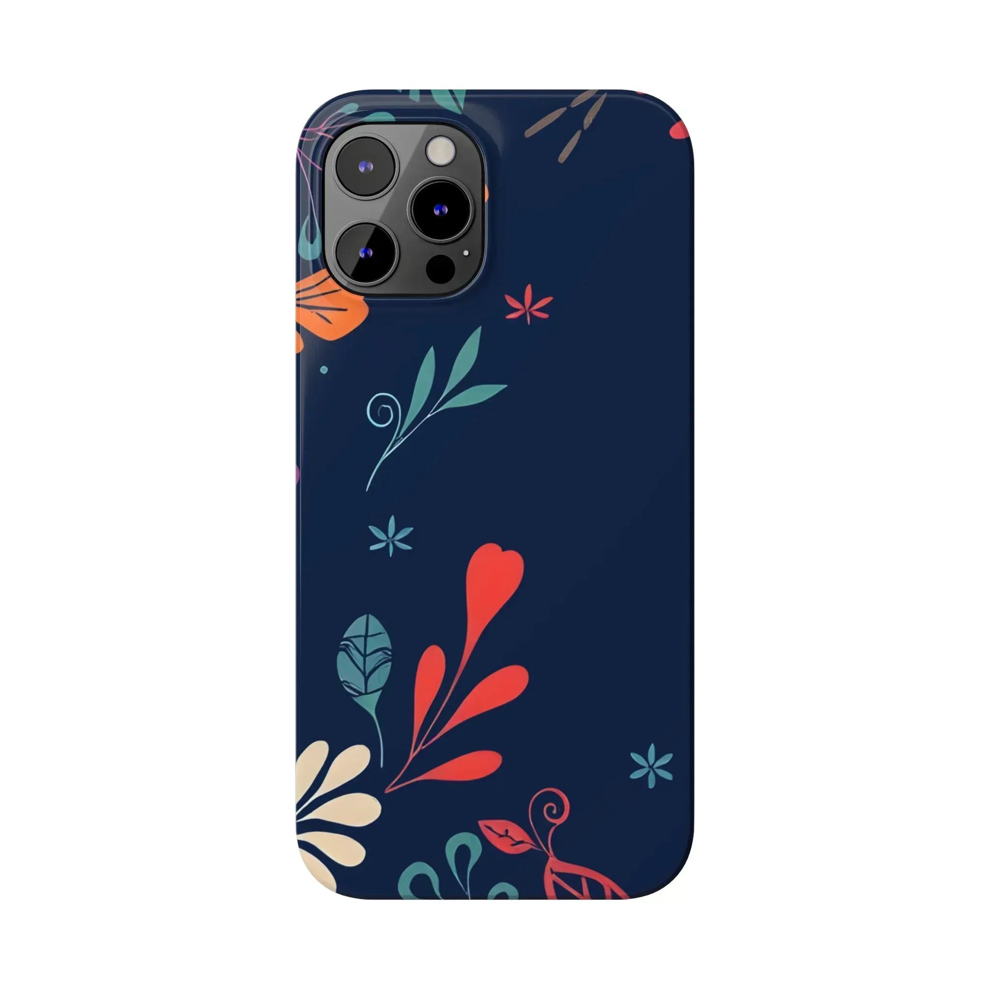 Nightshade Blossoms Phone Case for iPhone 11-17 - KARARMDESIGN