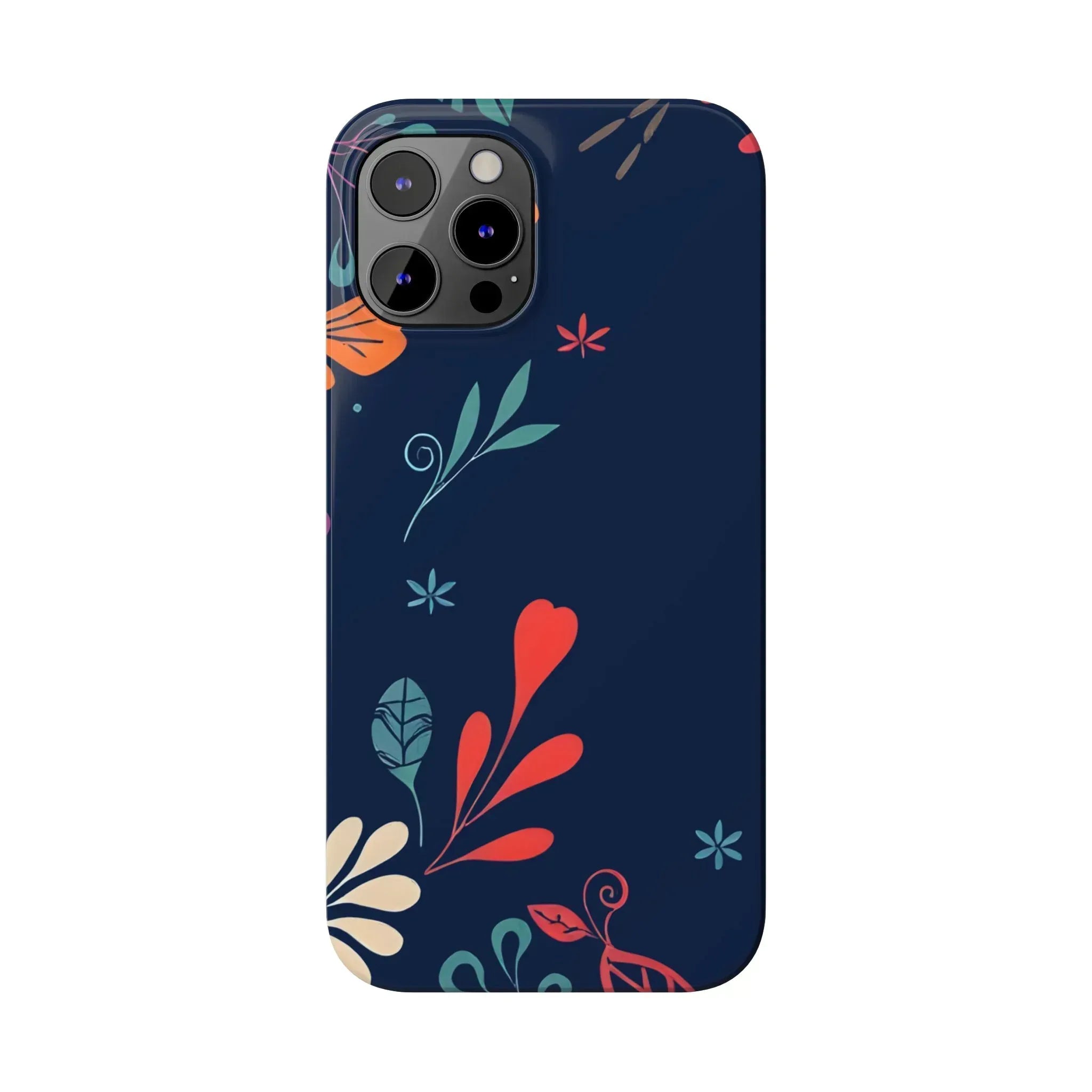 Nightshade Blossoms Phone Case for iPhone 11-17 - KARARMDESIGN