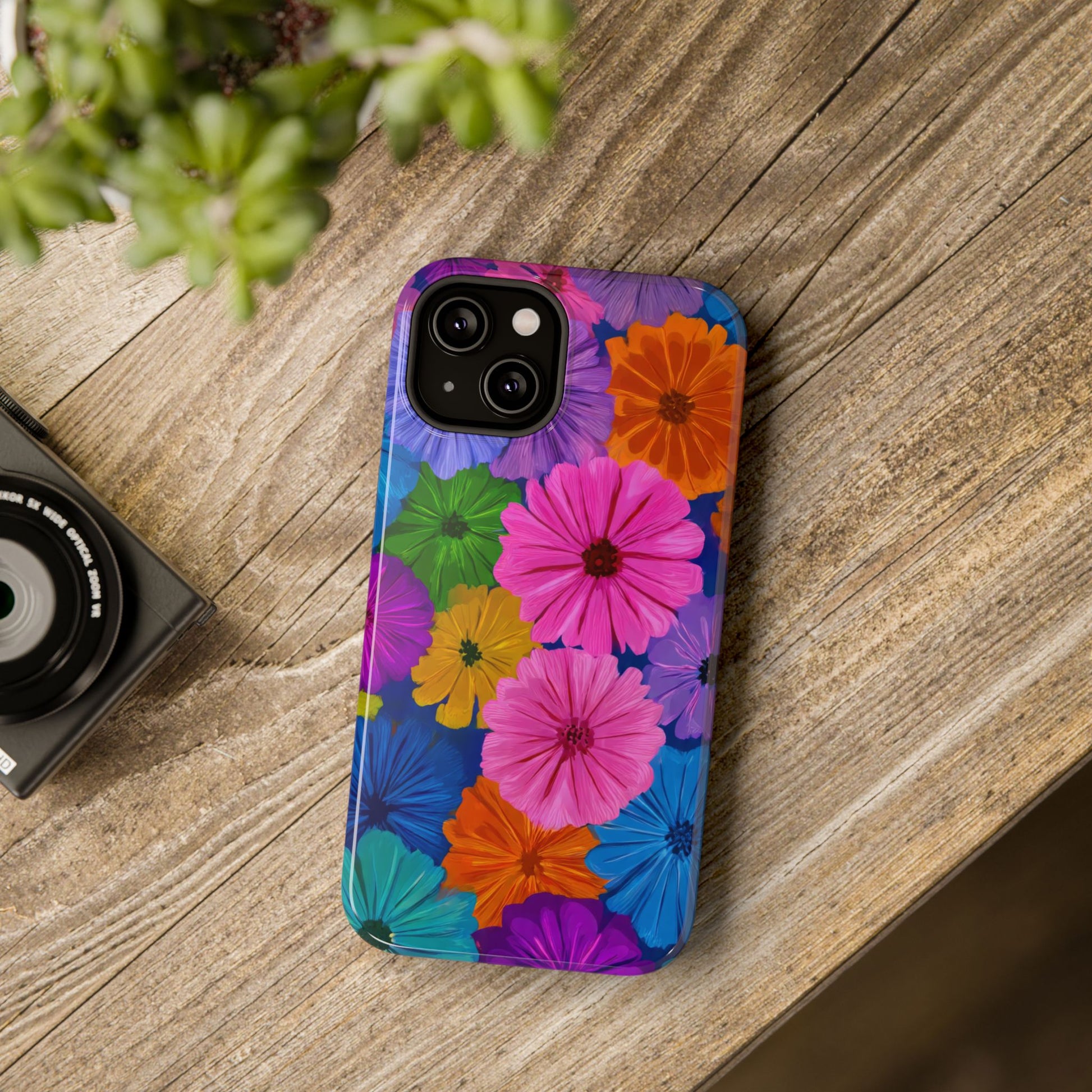 Bloom Pattern Phone Case for iPhone 11-17 and Galaxy S21-S22 Models - KARARMDESIGN