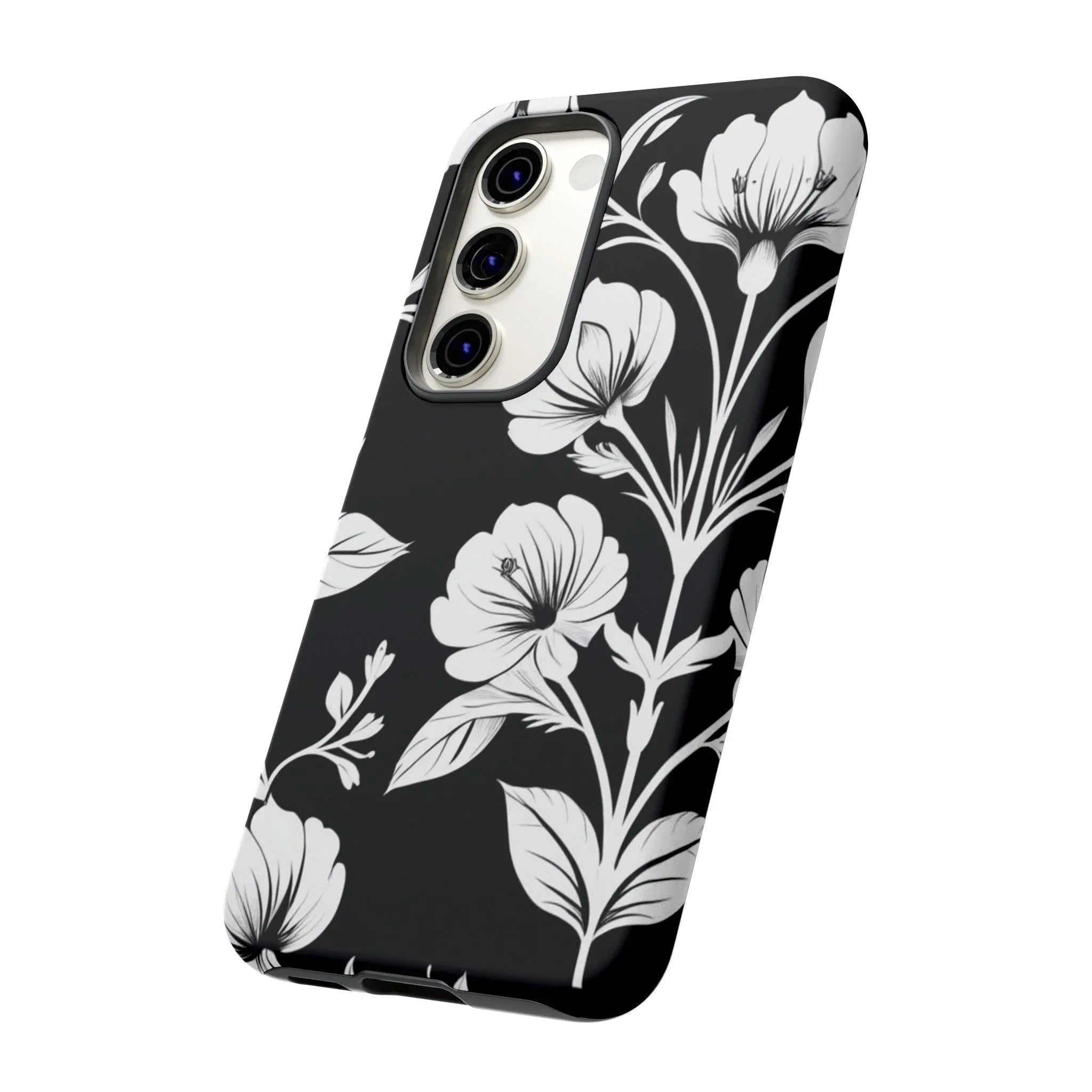 Elegant Floral Phone Case for Galaxy S20-S25 - KARARMDESIGN