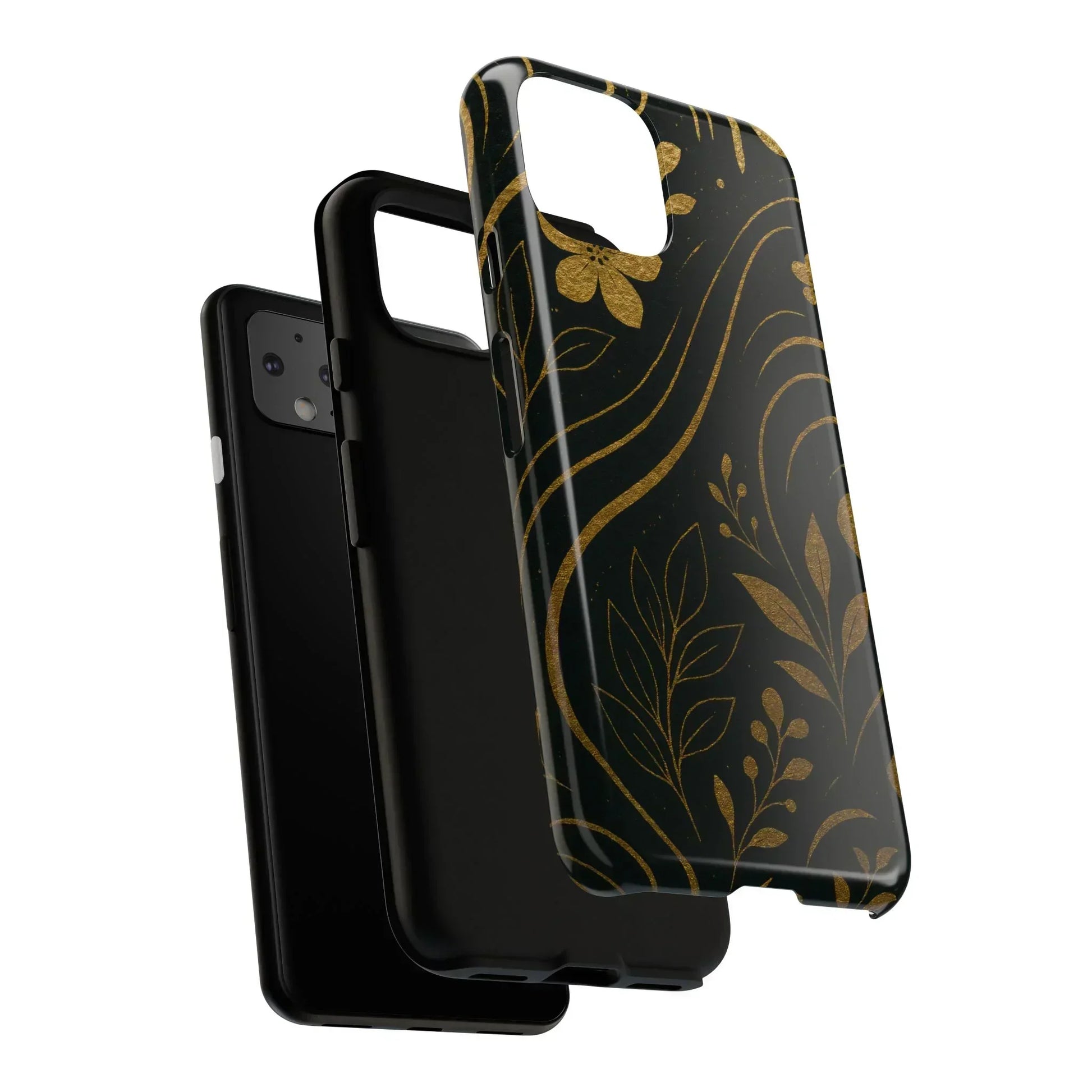 Foil Frenzy Abstract Gold Pattern Phone Case for Samsung Galaxy and Google Pixel - KarArmDesign