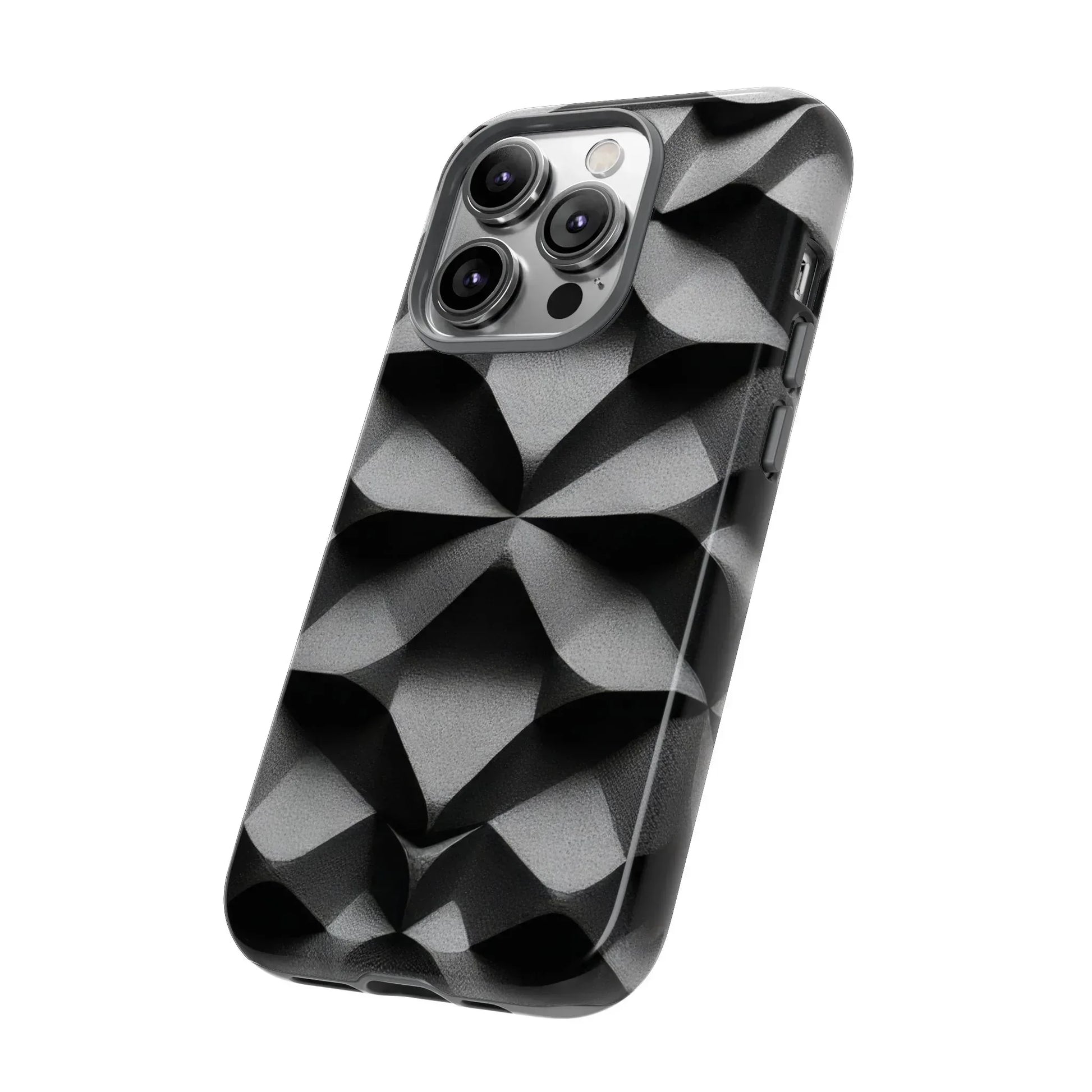 3D Geometric Phone Case for iPhone 8–17 - KARARMDESIGN