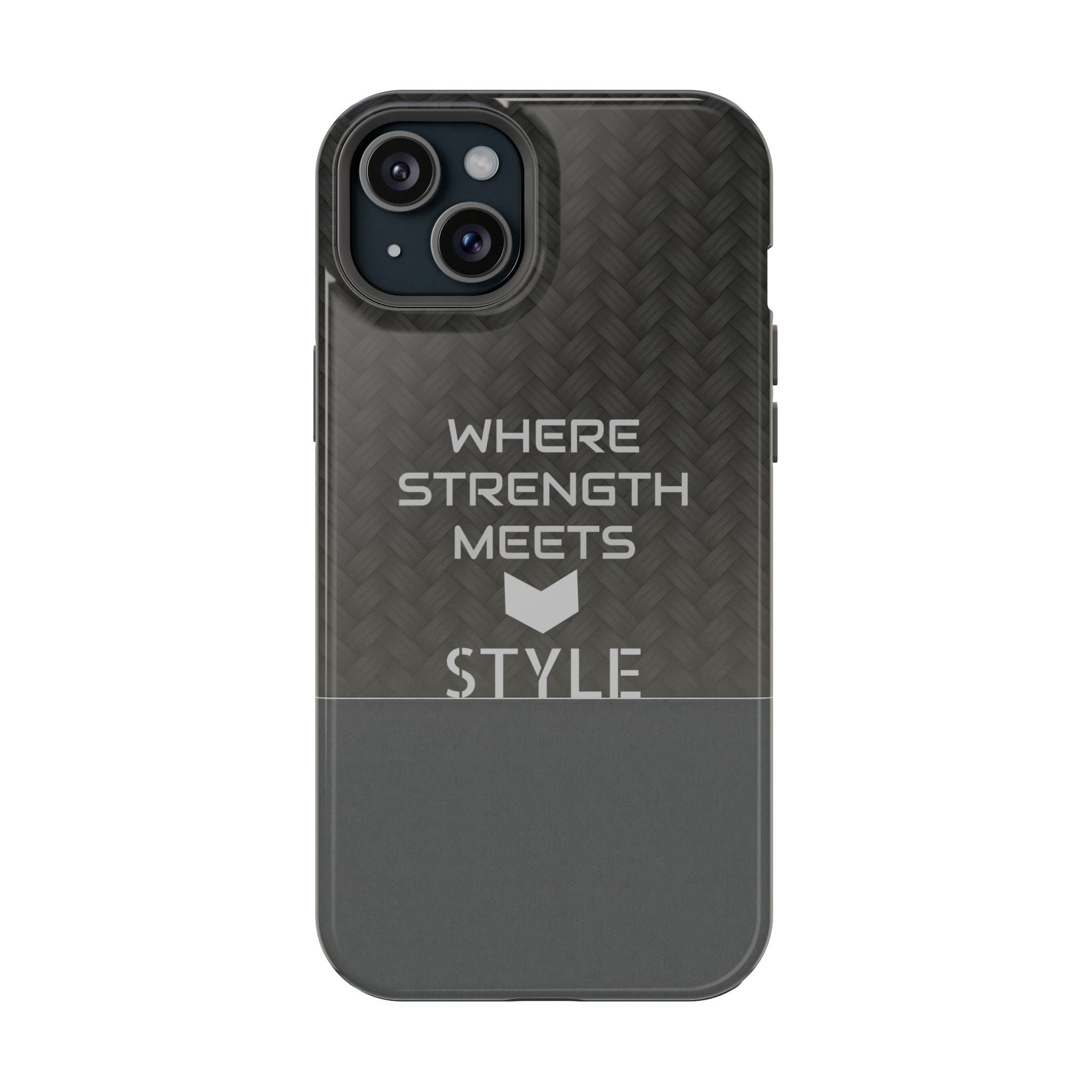 Gray Carbon Phone Case for iPhone 12-16 and Galaxy S21-S22