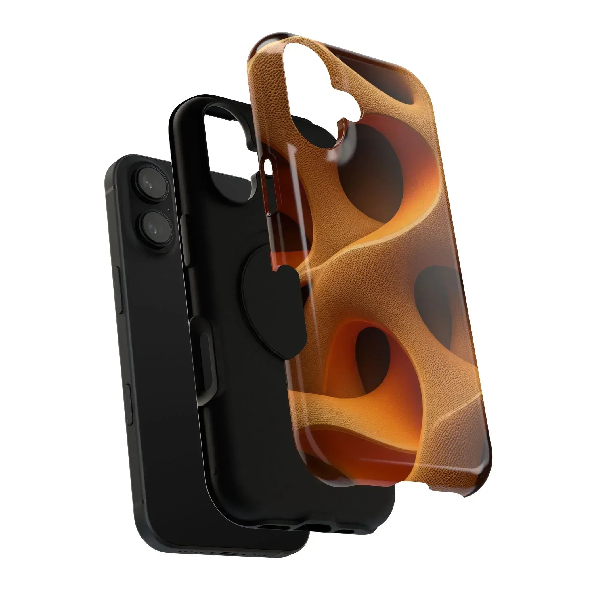 Amber Flow Phone Case for iPhone 11-17 and Galaxy S21-S22 - KARARMDESIGN
