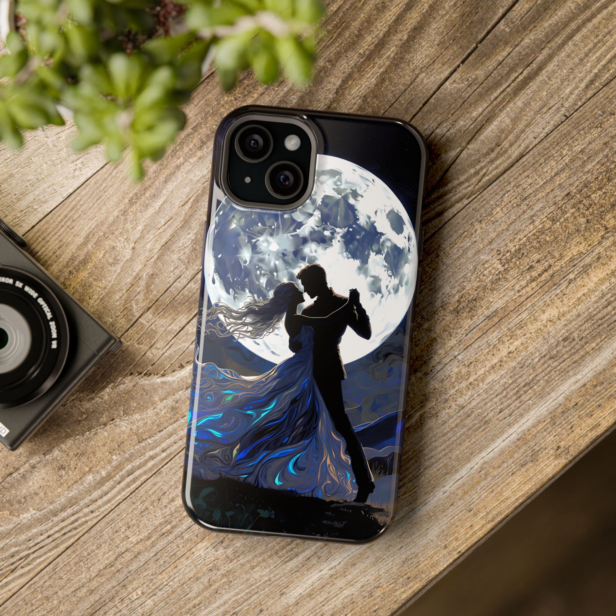 Romantic Moonlight Dance Magnetic Phone Case – iPhone 15–17 & Samsung Galaxy S26