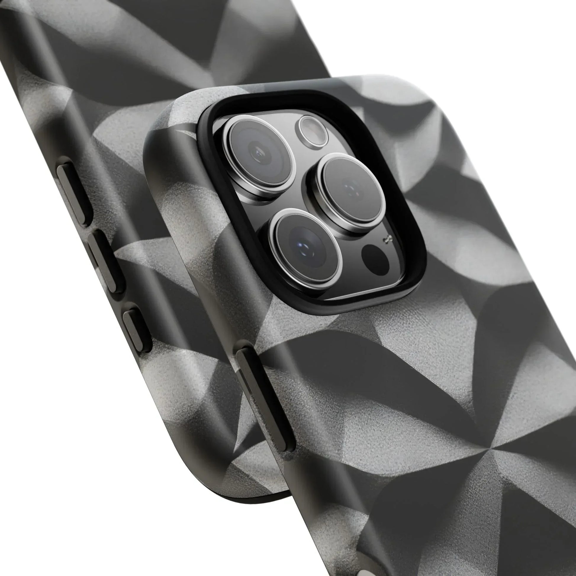 3D Geometric Phone Case for iPhone 8–17 - KARARMDESIGN