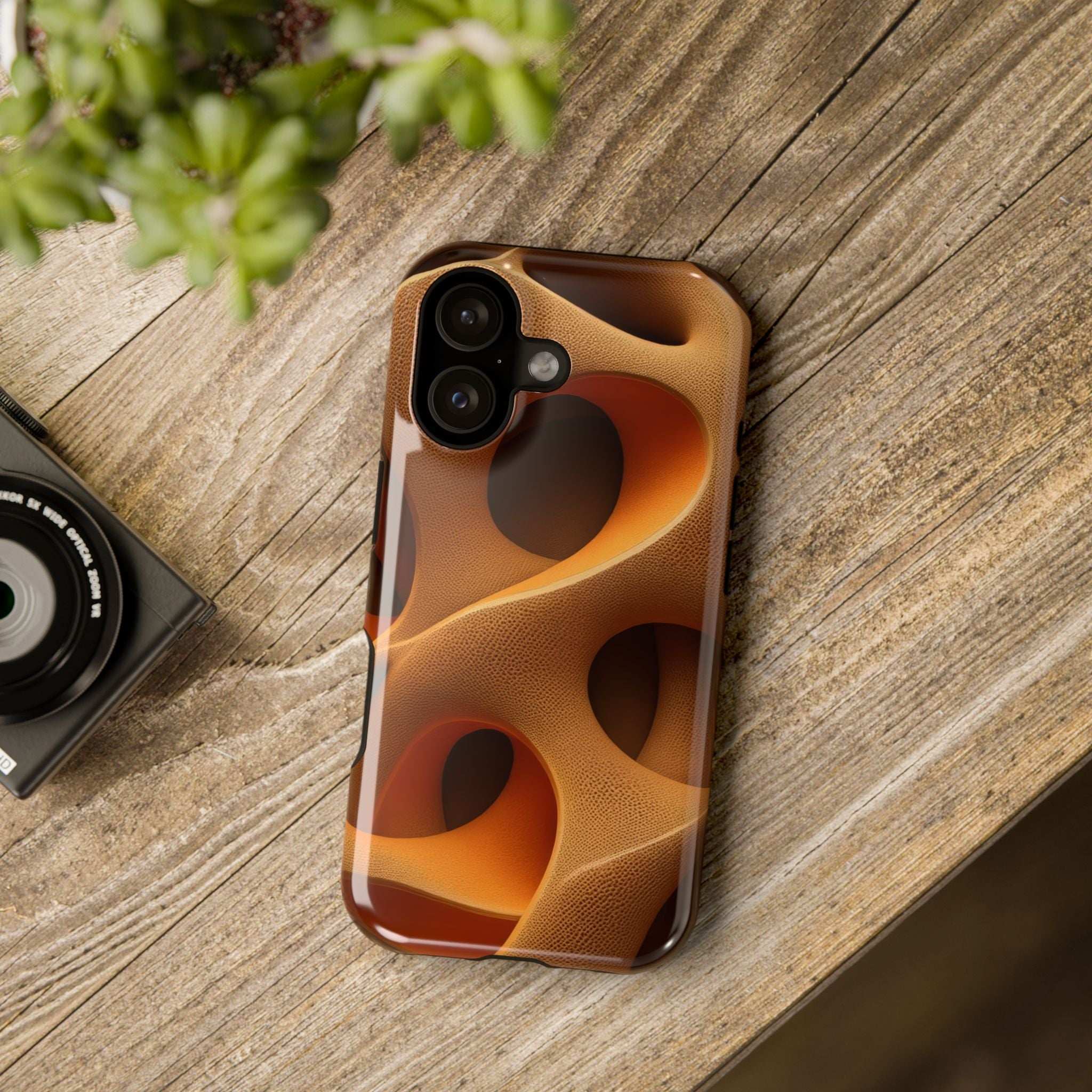 Amber Flow Phone Case for iPhone 11-17 and Samsung Galaxy S21-S26 Models