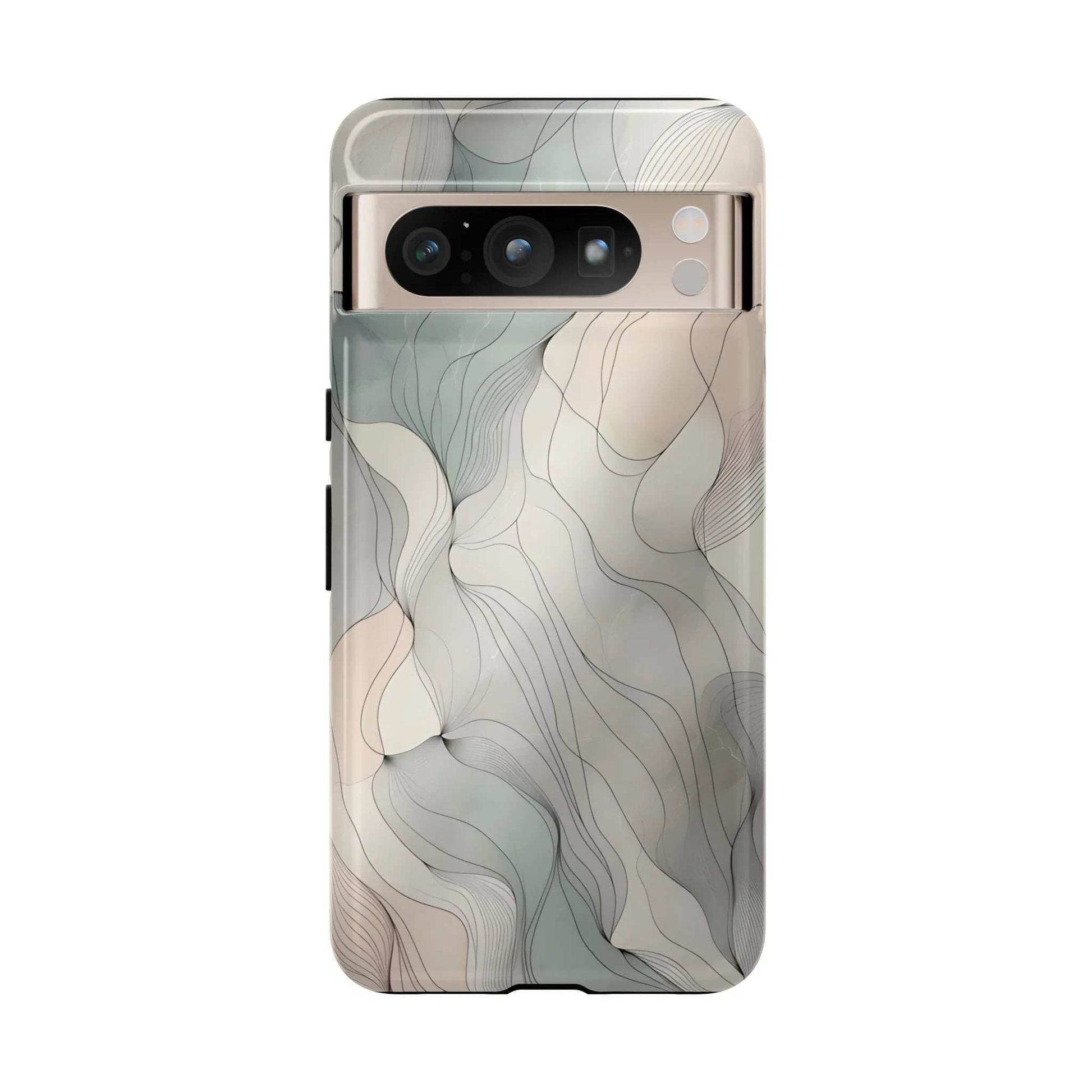 Pastel Wave Phone Case – Minimalist Design for iPhone & Pixel - KARARMDESIGN