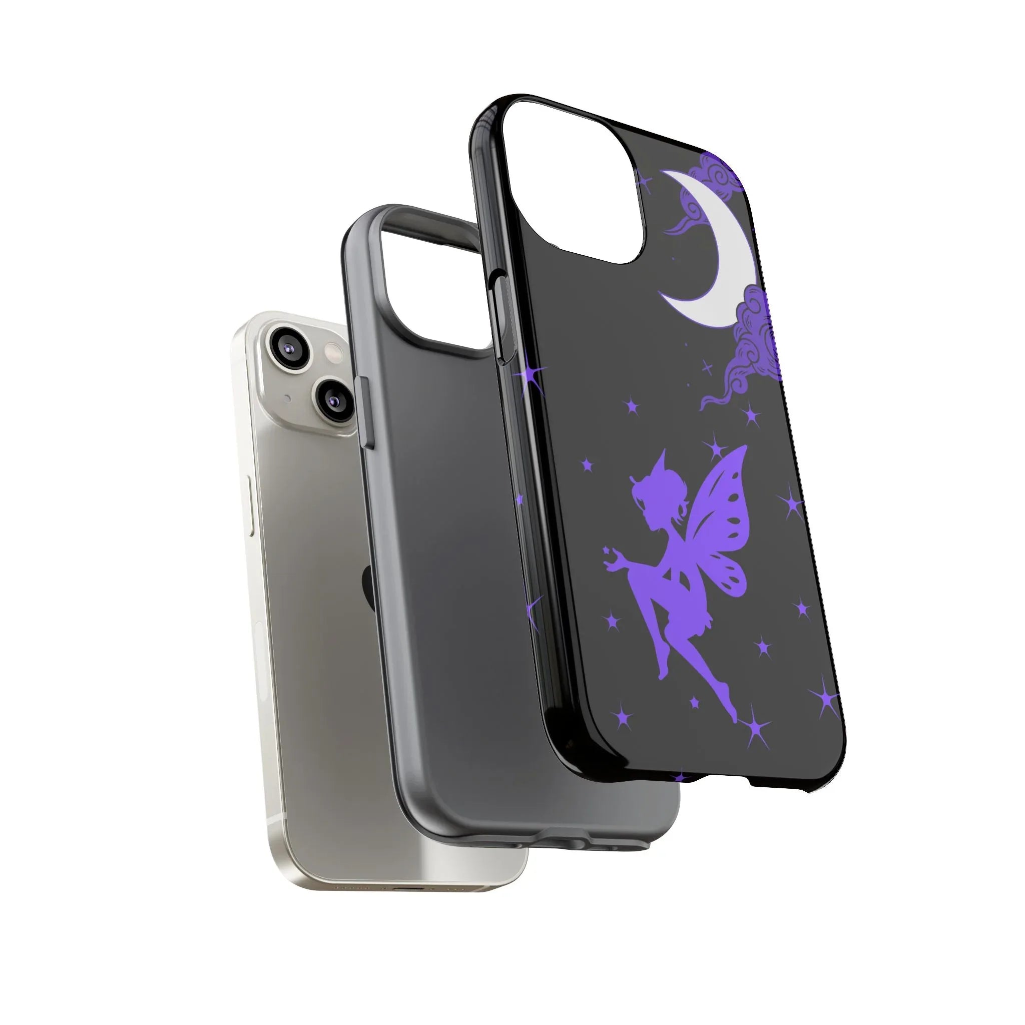 Moonlit Fairy Phone Case for iPhone 8-16 and Galaxy S10-S23 - KARARMDESIGN