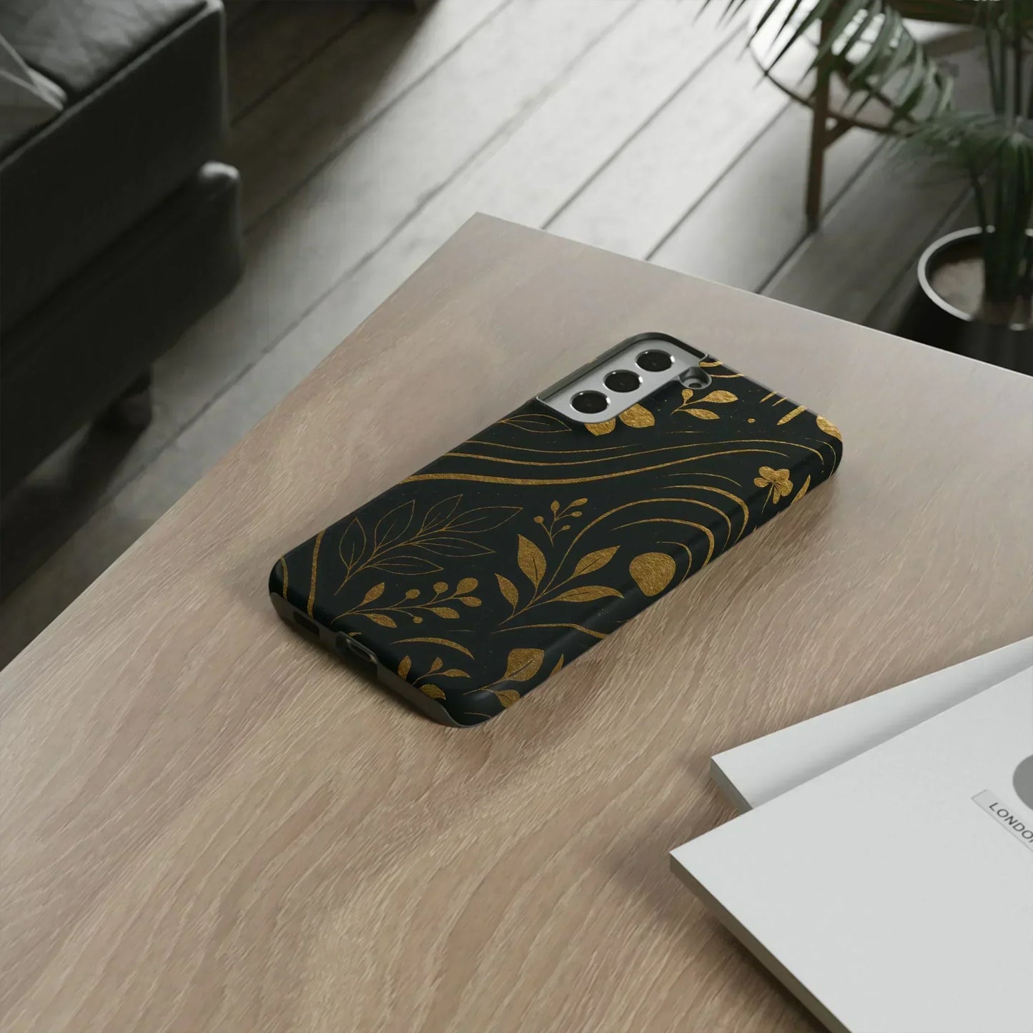 Foil Frenzy Abstract Gold Pattern Phone Case for Samsung Galaxy and Google Pixel - KarArmDesign