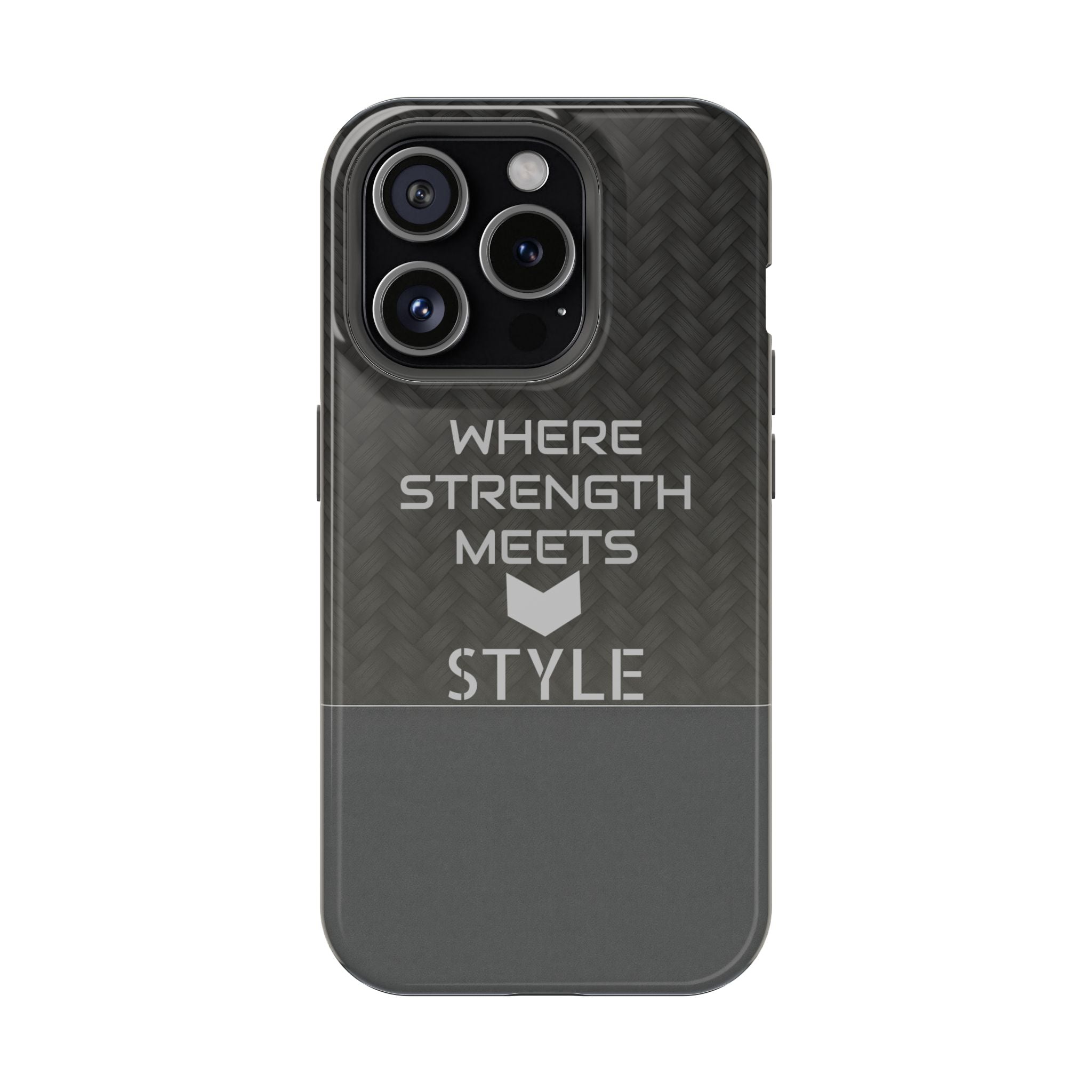 Gray Carbon Phone Case for iPhone 12-16 and Galaxy S21-S22