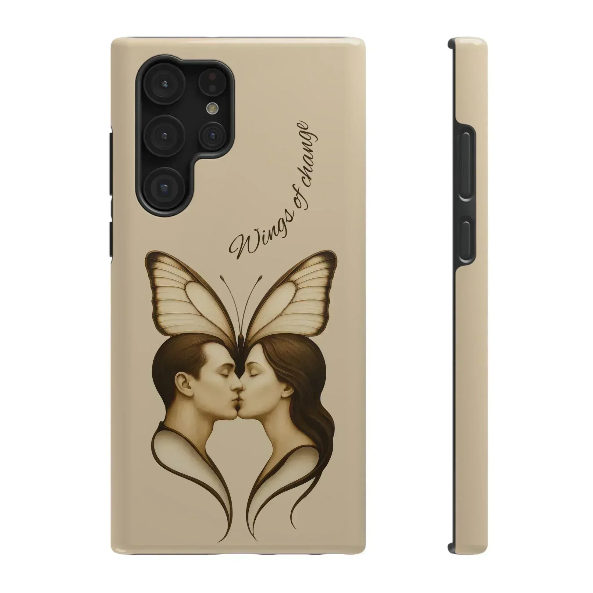 Romantic Butterfly Couple Phone Case for iPhone 12-16 and Galaxy S21-S22 - KARARMDESIGN