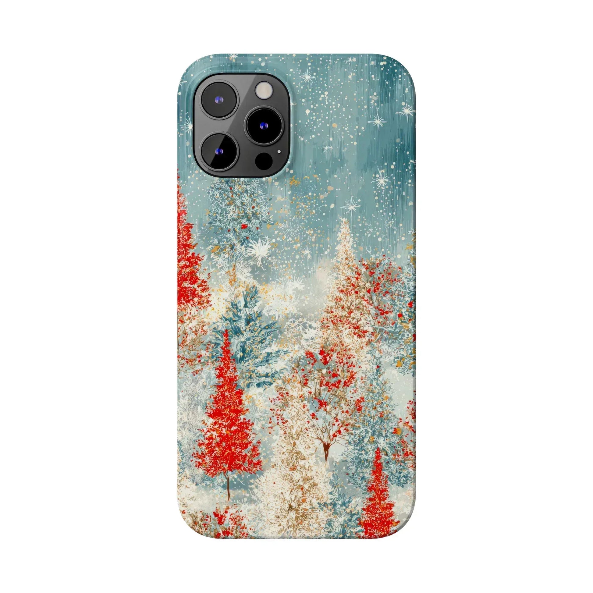 Snowy Forest Phone Case for iPhone 11-17 - KARARMDESIGN