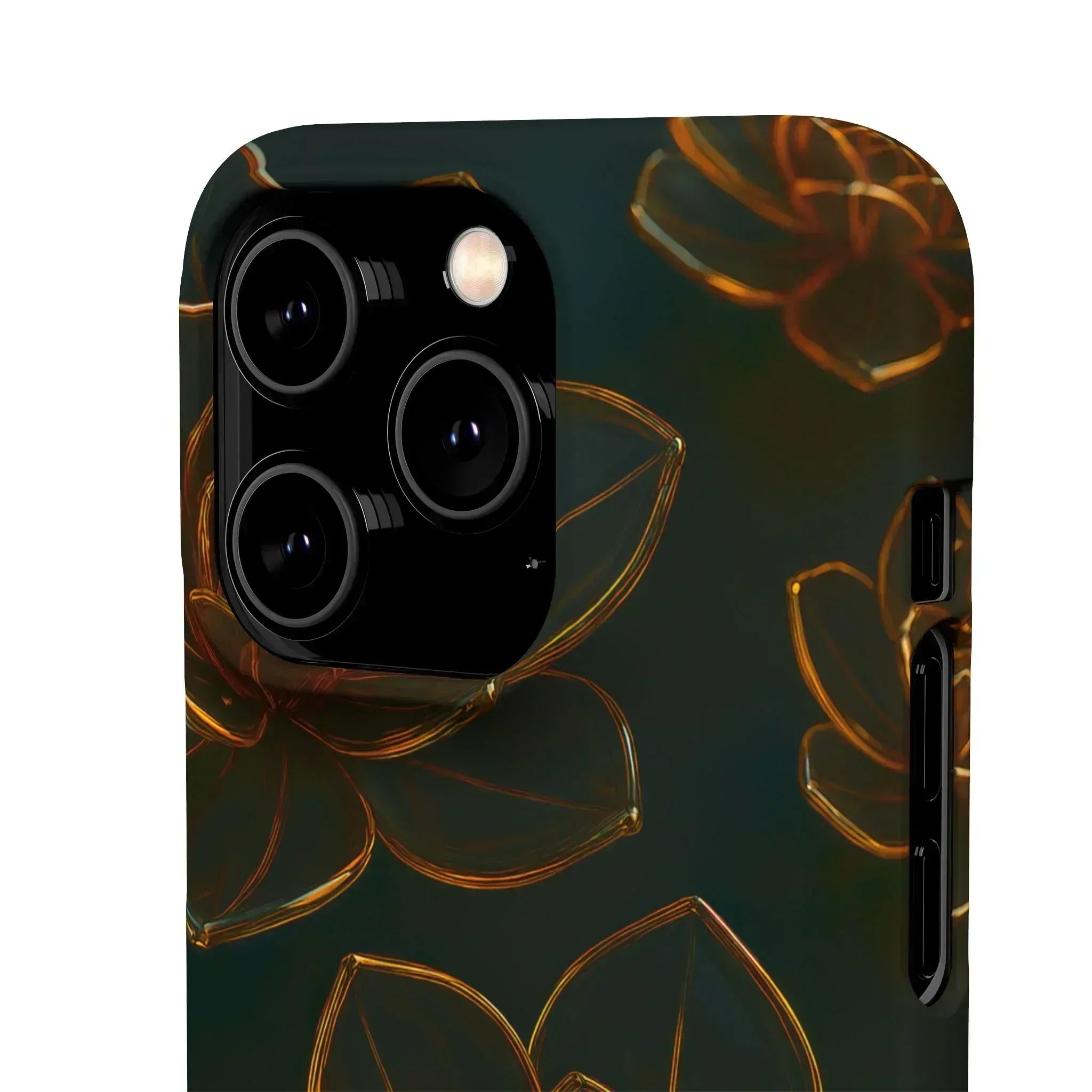 Glass Flower Phone Case for iPhone 8-16 and Galaxy S20-S24 - KARARMDESIGN