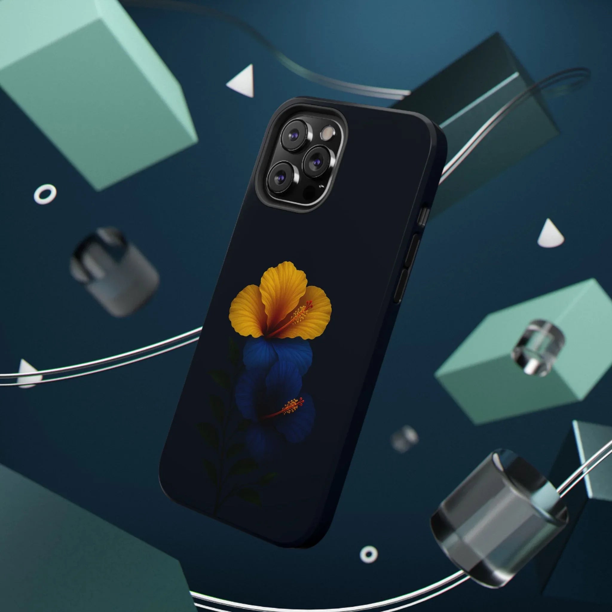 Elegant Hibiscus Phone Case for iPhone 11-17 and Galaxy S21-S22 - KARARMDESIGN