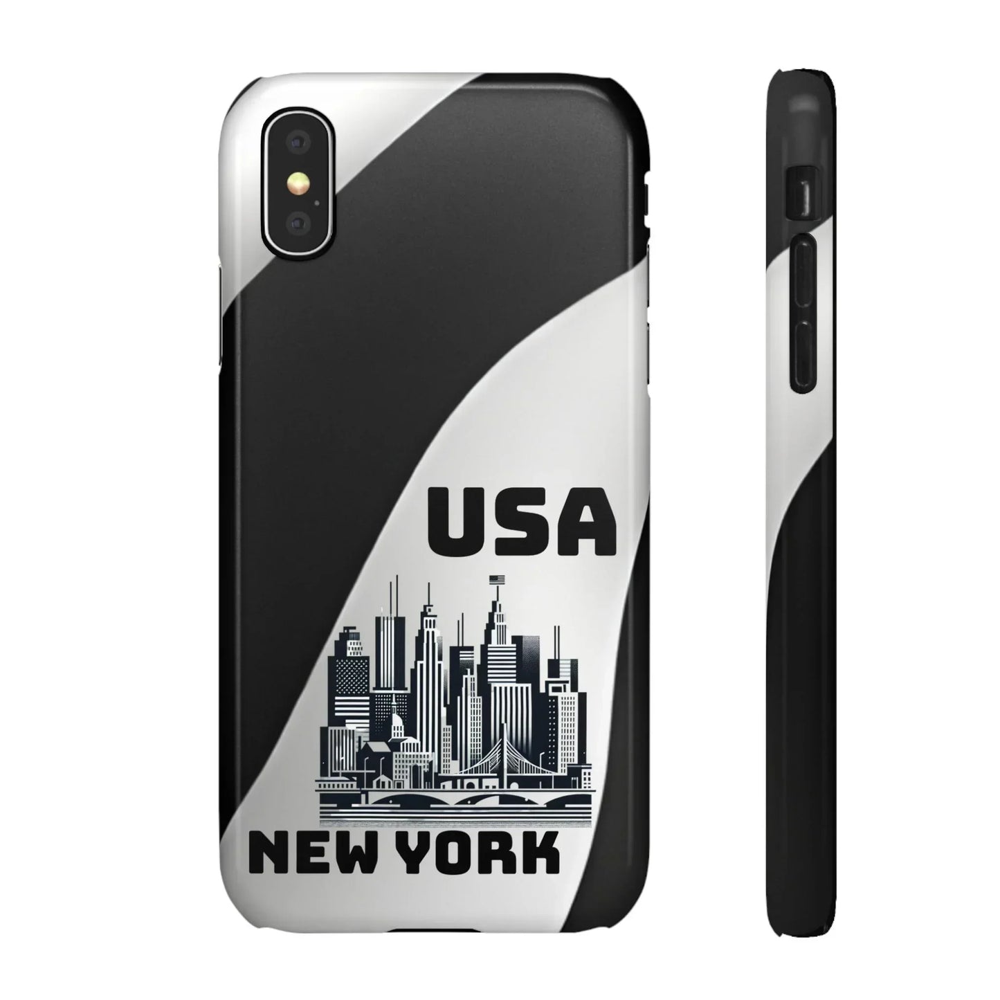 Monochrome New York City Skyline Phone Case for iPhone, Galaxy & Pixel - KarArmDesign