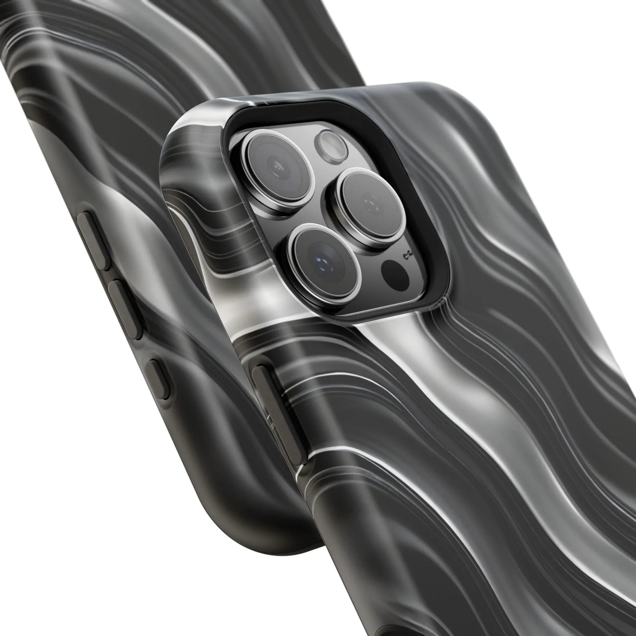 Wavy Illusion Marble Phone Case for iPhone 13-17 - KARARMDESIGN