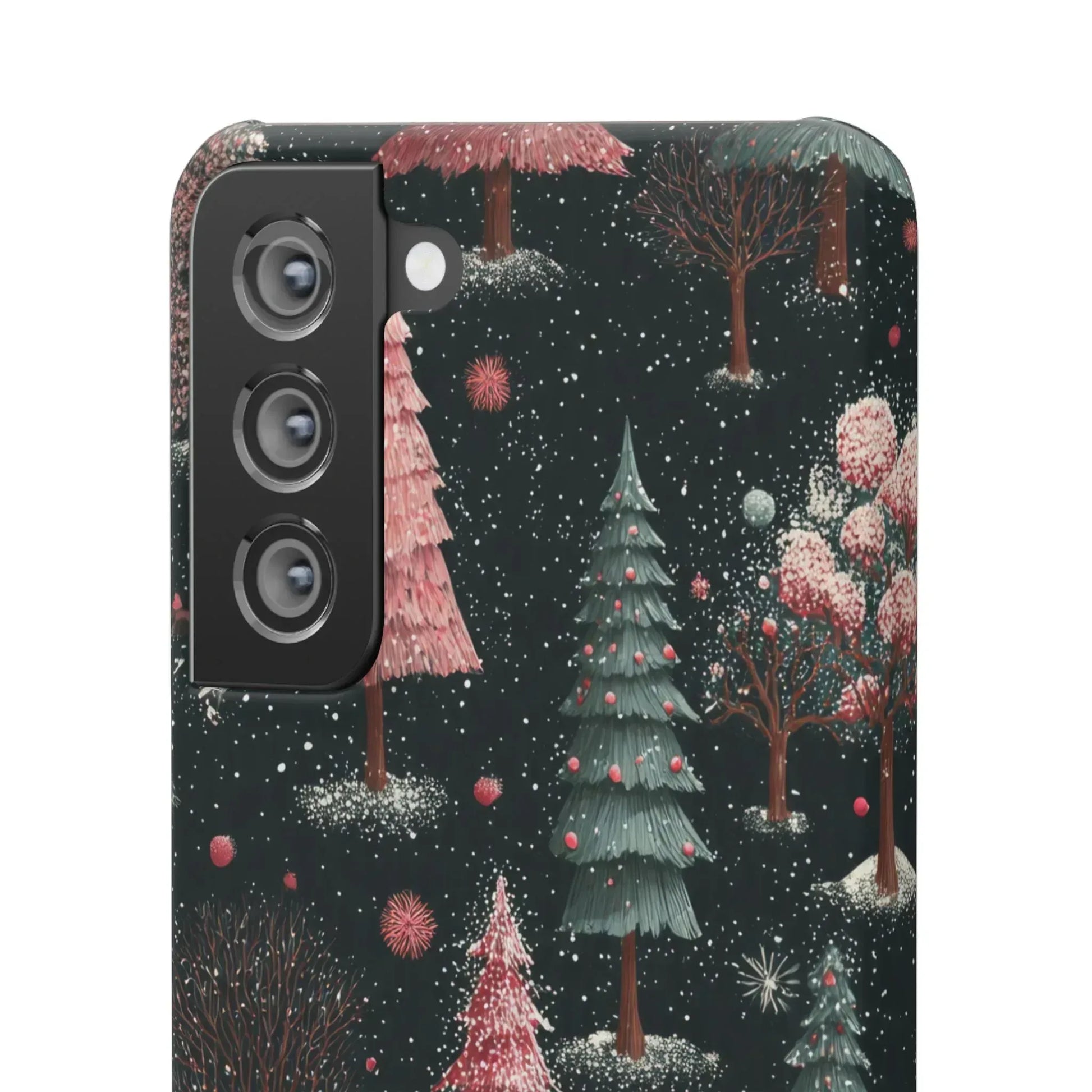 Winter Bloom Forest Phone Case for iPhone 11-17 and Galaxy S20-S25 - KARARMDESIGN