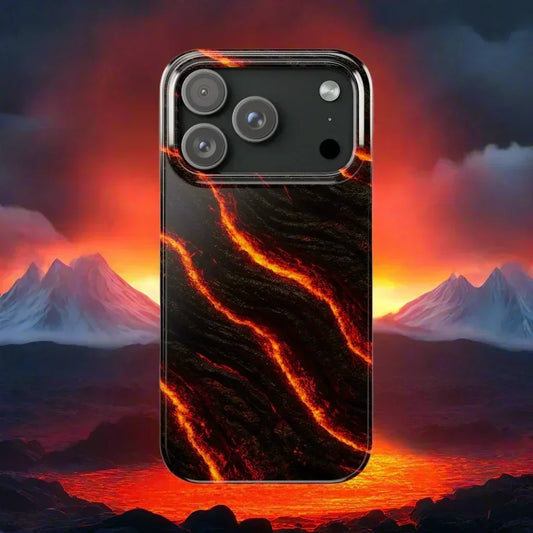 Lava Pulse Phone Case for iPhone 7-17 Models - KarArmDesign