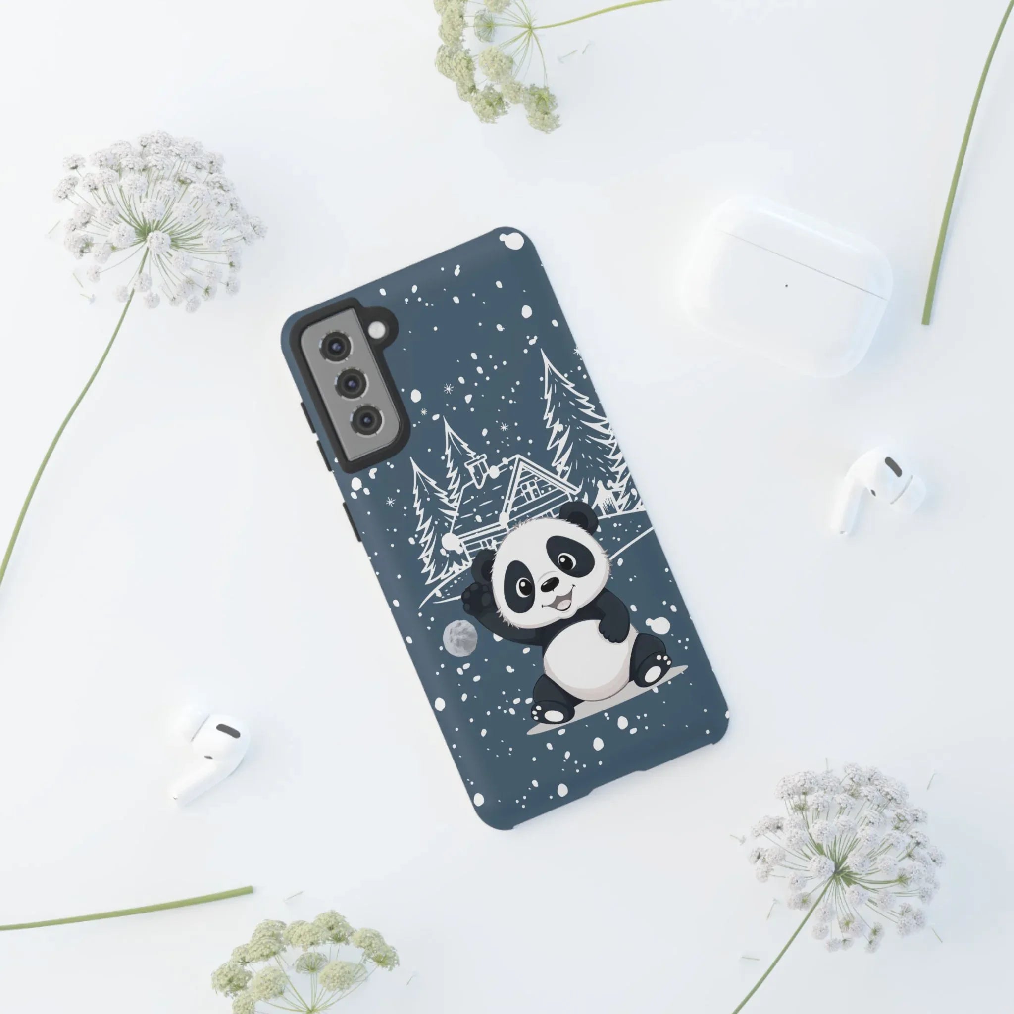 Cute Panda Phone Case for Samsung Galaxy and Google Pixel - KARARMDESIGN