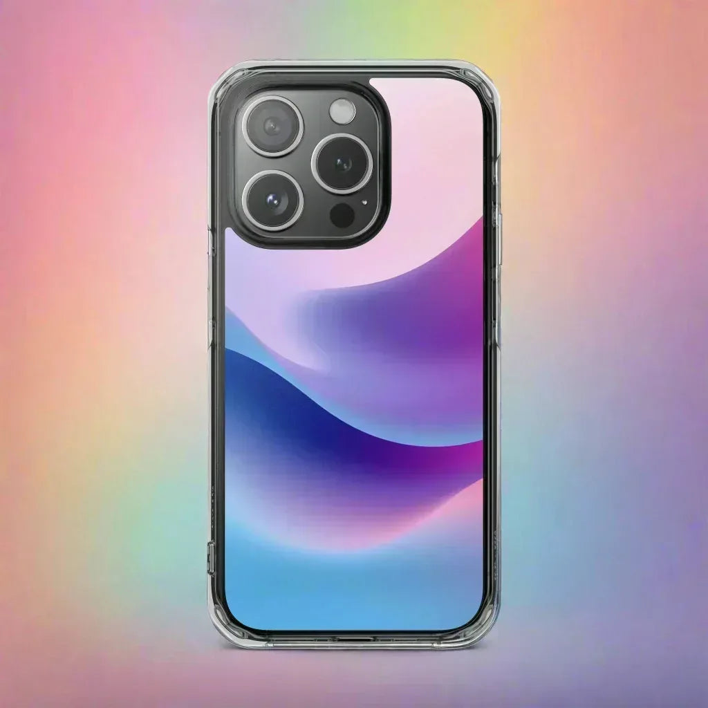 Pastel Wave Phone Case for iPhone 14–16 - KARARMDESIGN