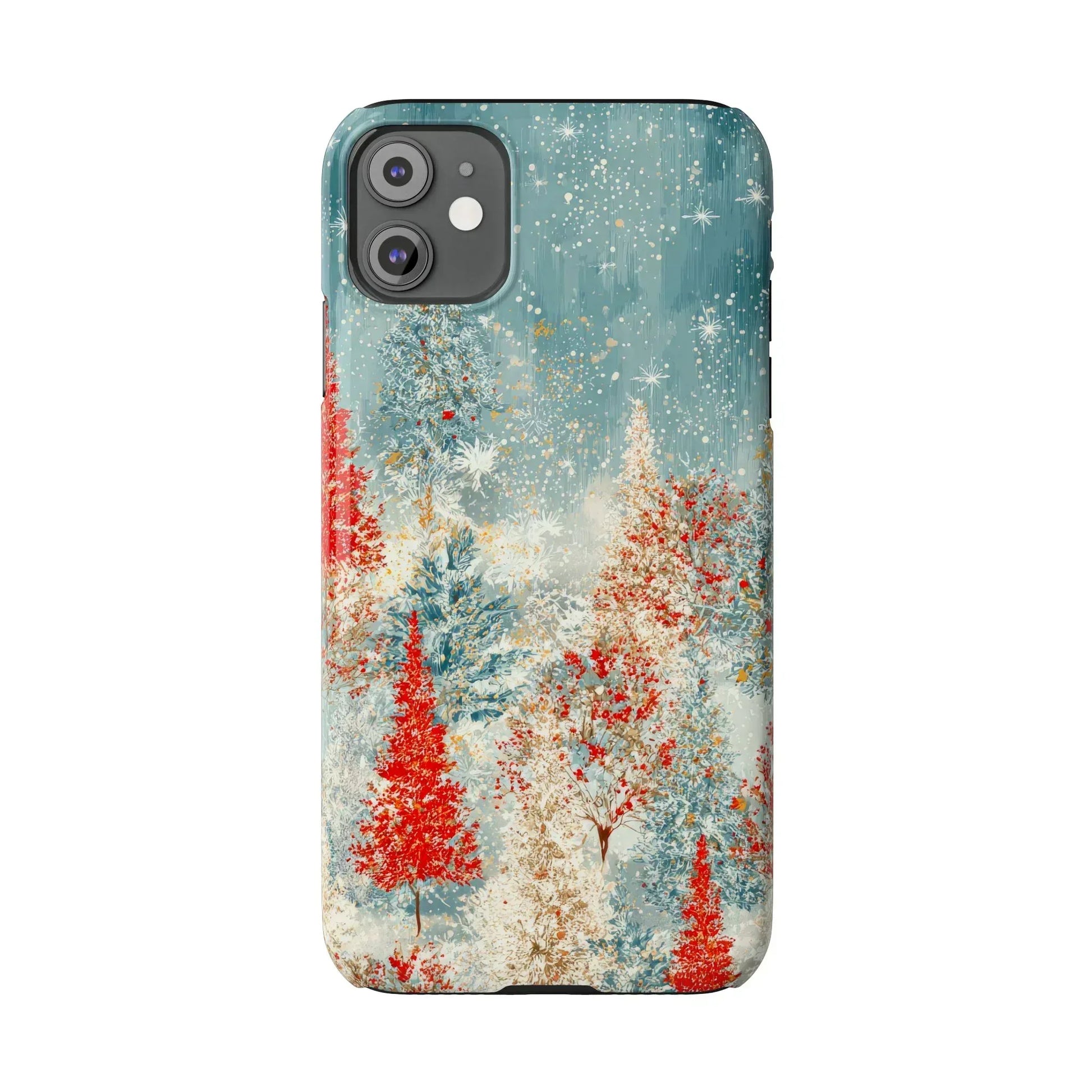 Snowy Forest Phone Case for iPhone 11-17 - KARARMDESIGN