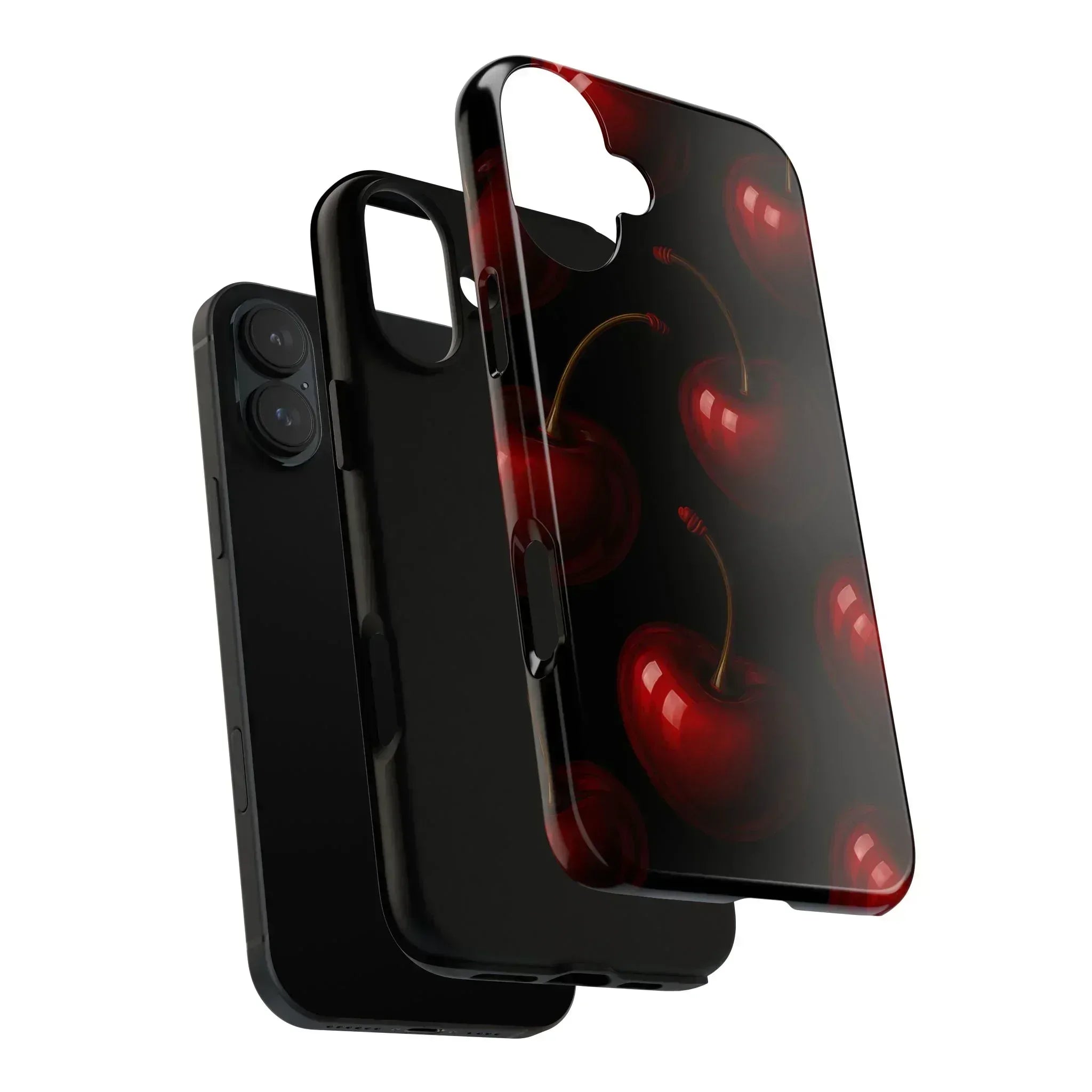 Cherry Phone Case for iPhone X-16 and Galaxy S20-S25 - KARARMDESIGN