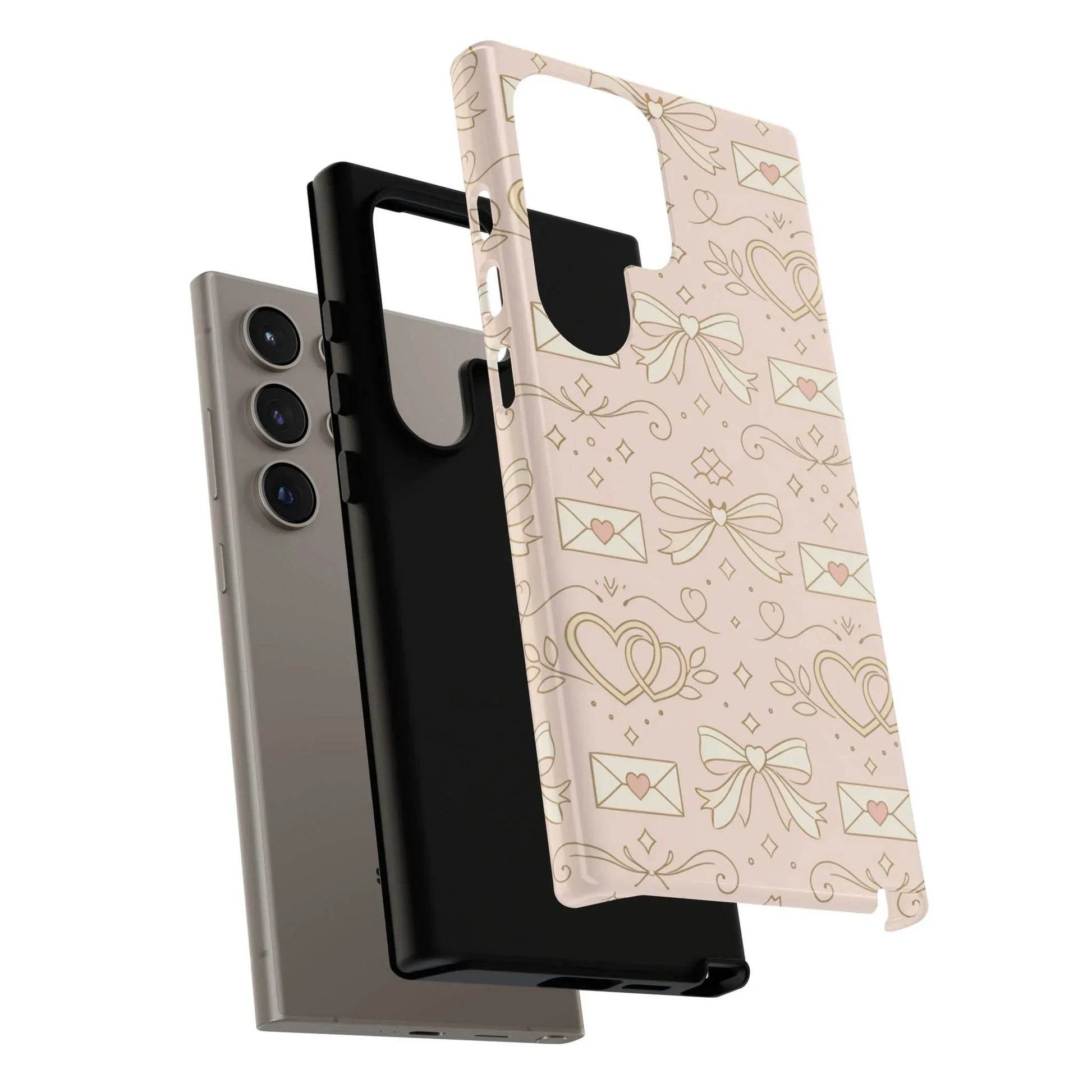Sweet Romance Tough Phone Case for iPhone 11–17 & Galaxy S10–S25 - KARARMDESIGN