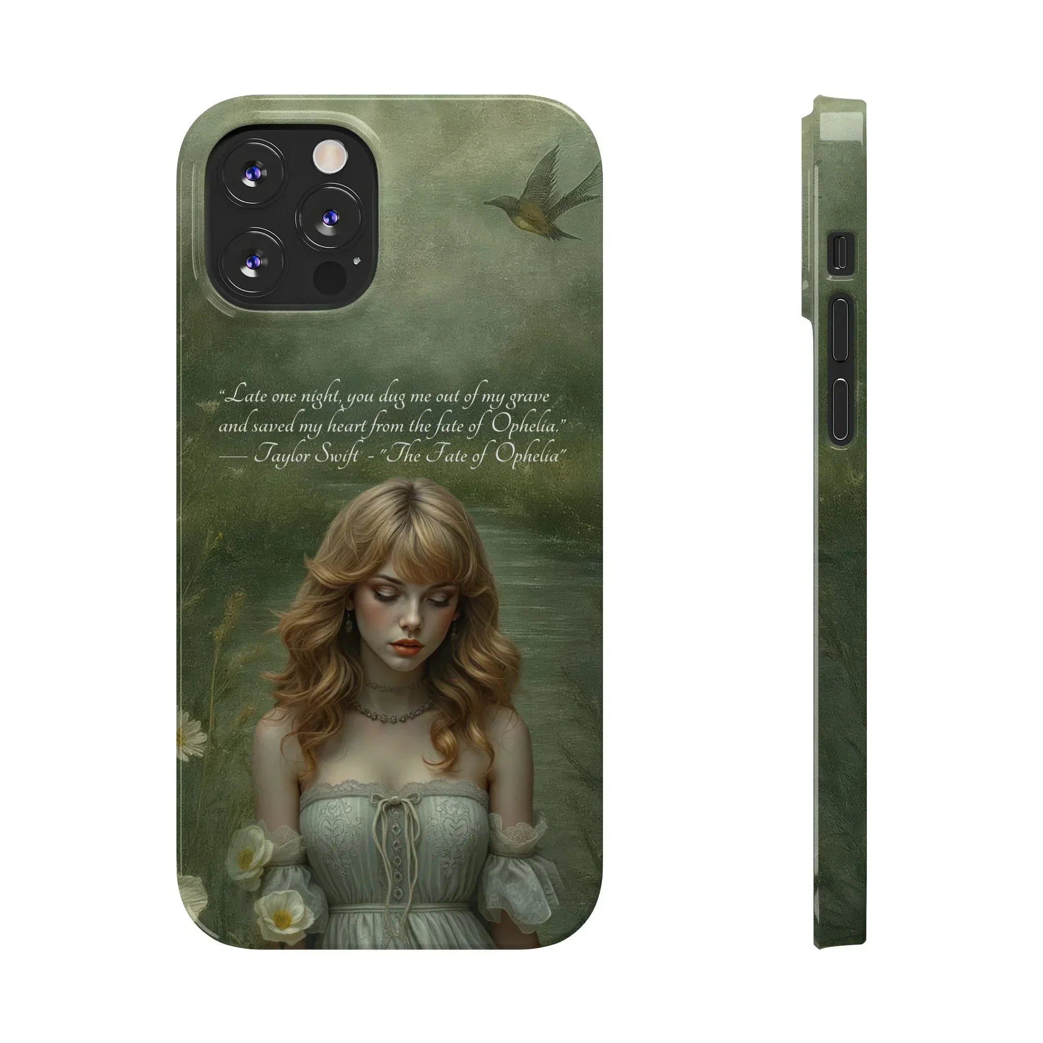 "Melancholic Ophelia" Phone Case for iPhone 11-17 Models - KARARMDESIGN