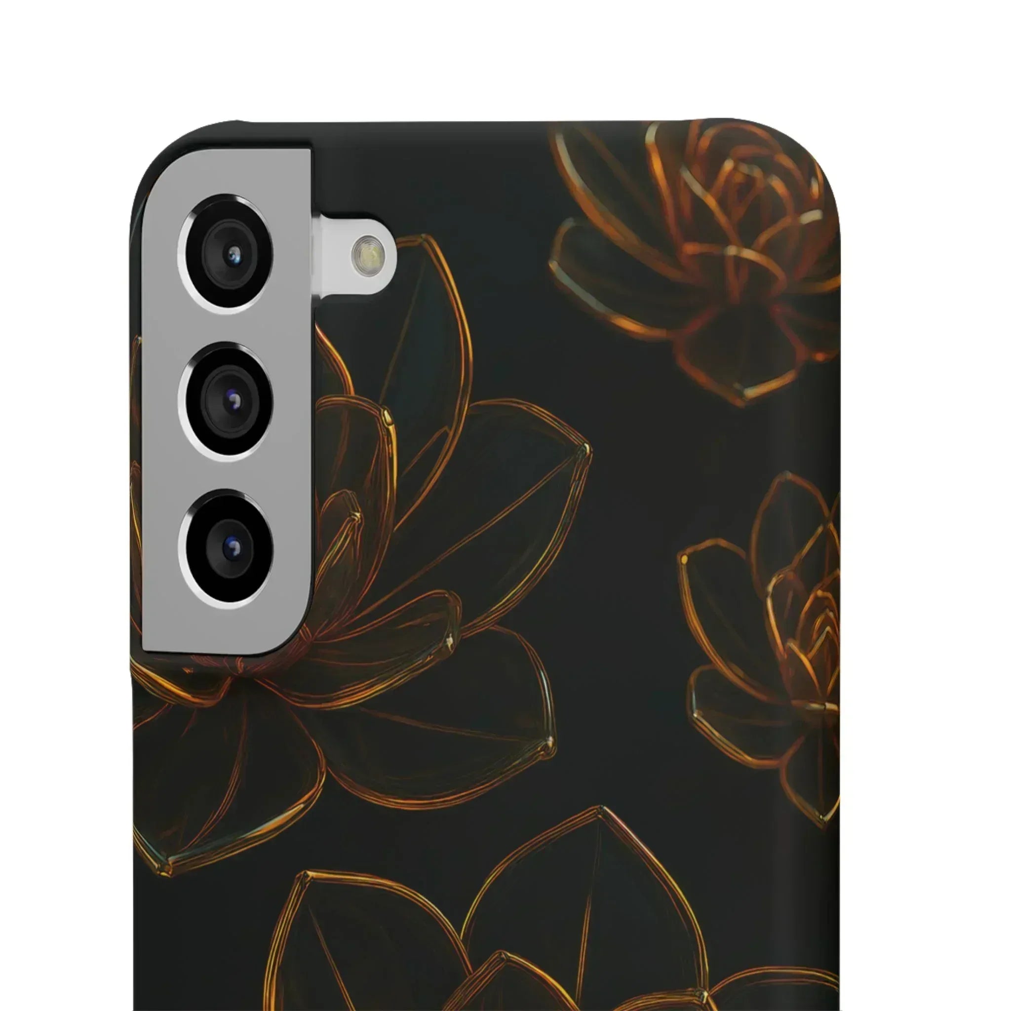 Glass Flower Phone Case for iPhone 8-16 and Galaxy S20-S24 - KARARMDESIGN