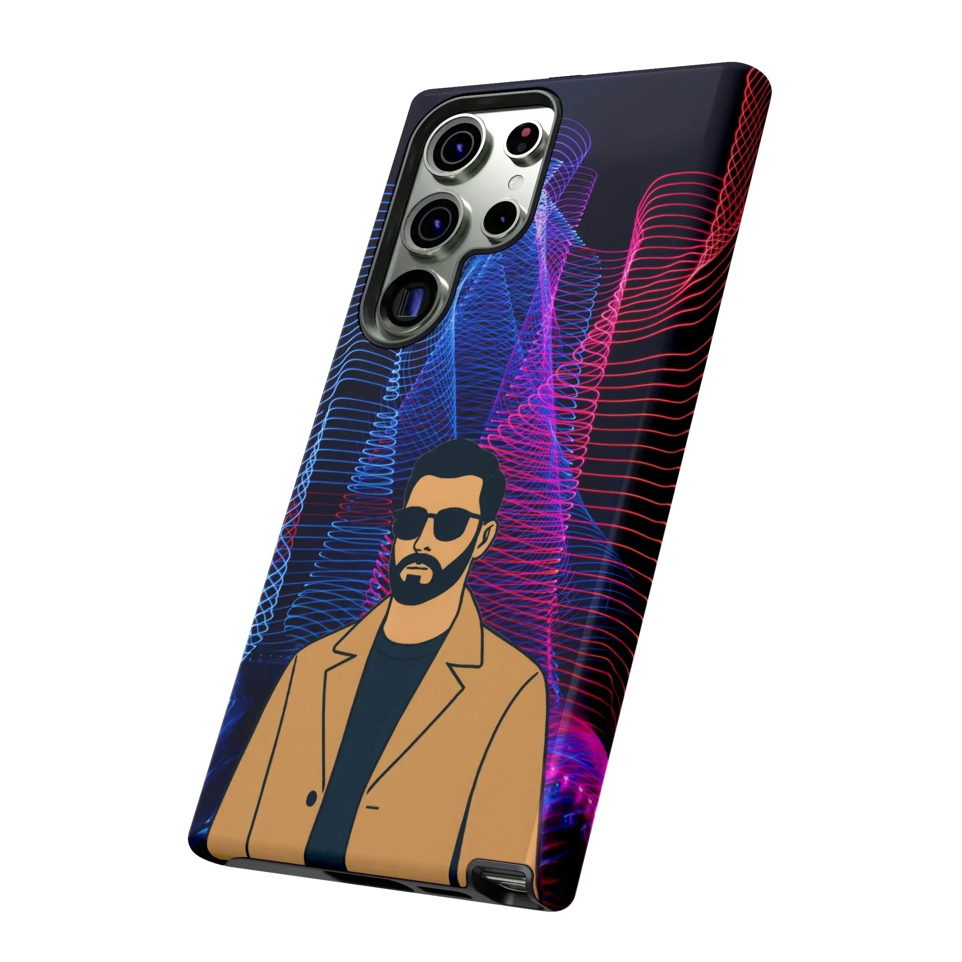 Bearded Style Phone Case for iPhone 11-17 and Galaxy S20-S25 - KARARMDESIGN