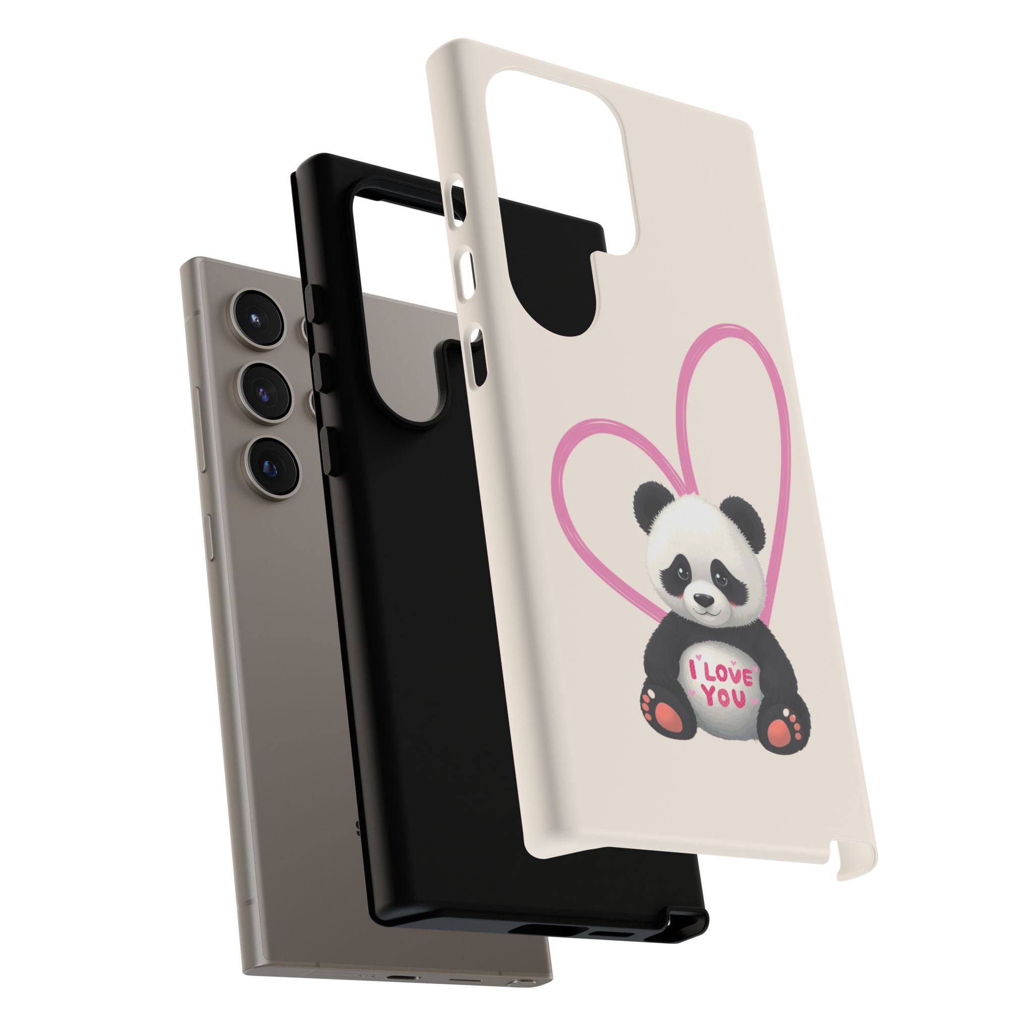 Adorable Panda Love Phone Case – Samsung Galaxy S20-S26
