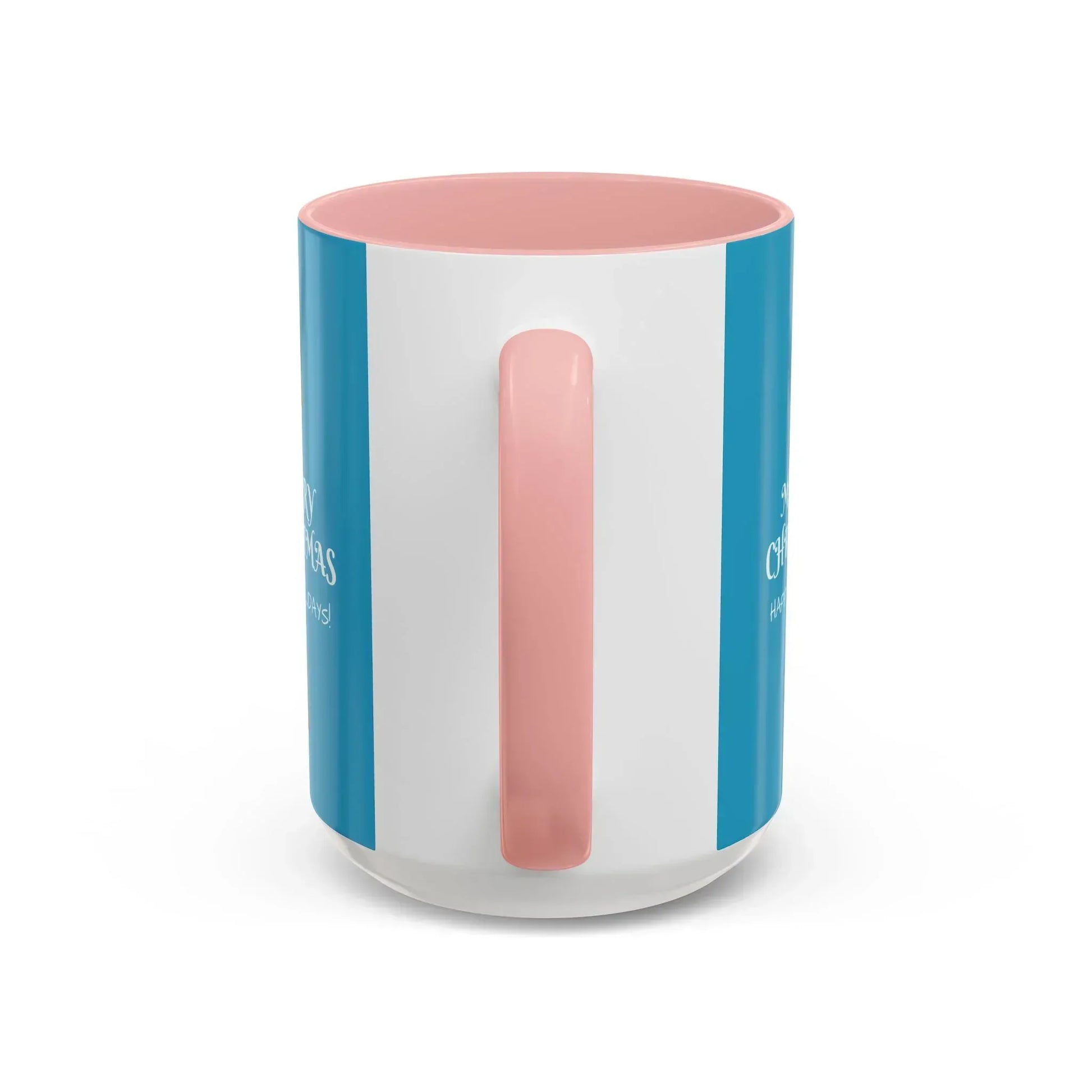 Merry Christmas and Happy Holidays Mug - Accent Coffee Mug (11, 15oz) - KARARMDESIGN