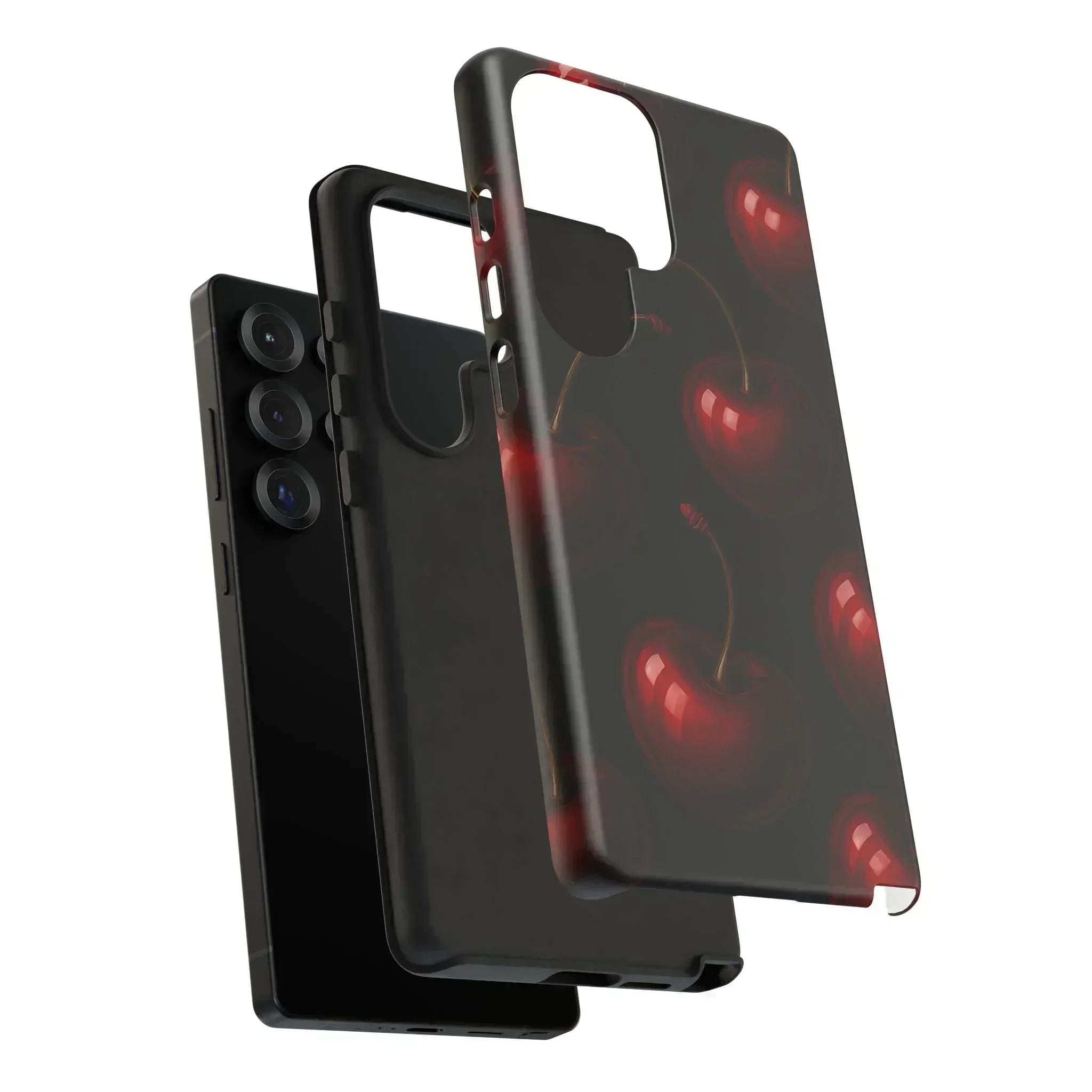 Cherry Phone Case for iPhone X-16 and Galaxy S20-S25 - KARARMDESIGN