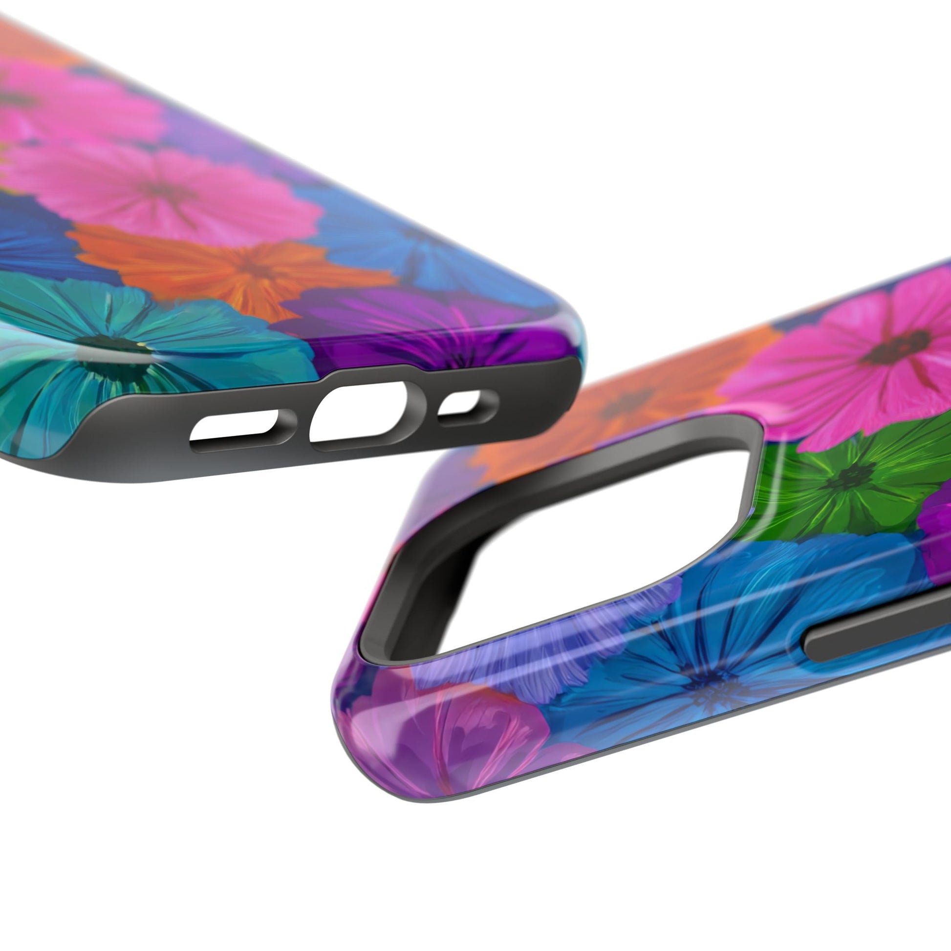 Bloom Pattern Phone Case for iPhone 11-17 and Galaxy S21-S22 Models - KARARMDESIGN