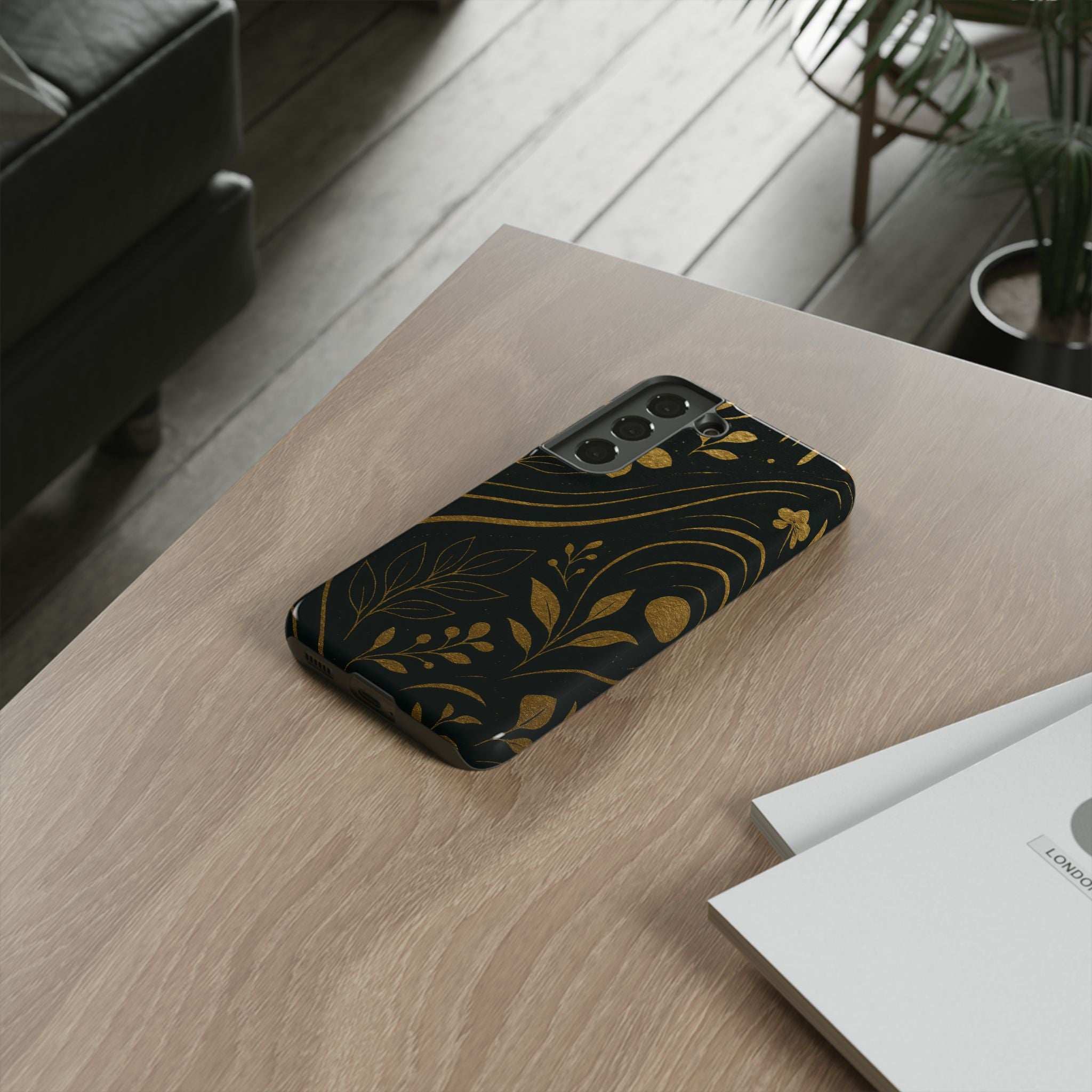 Gold Pattern Tough Phone Case for Samsung Galaxy & Google Pixel