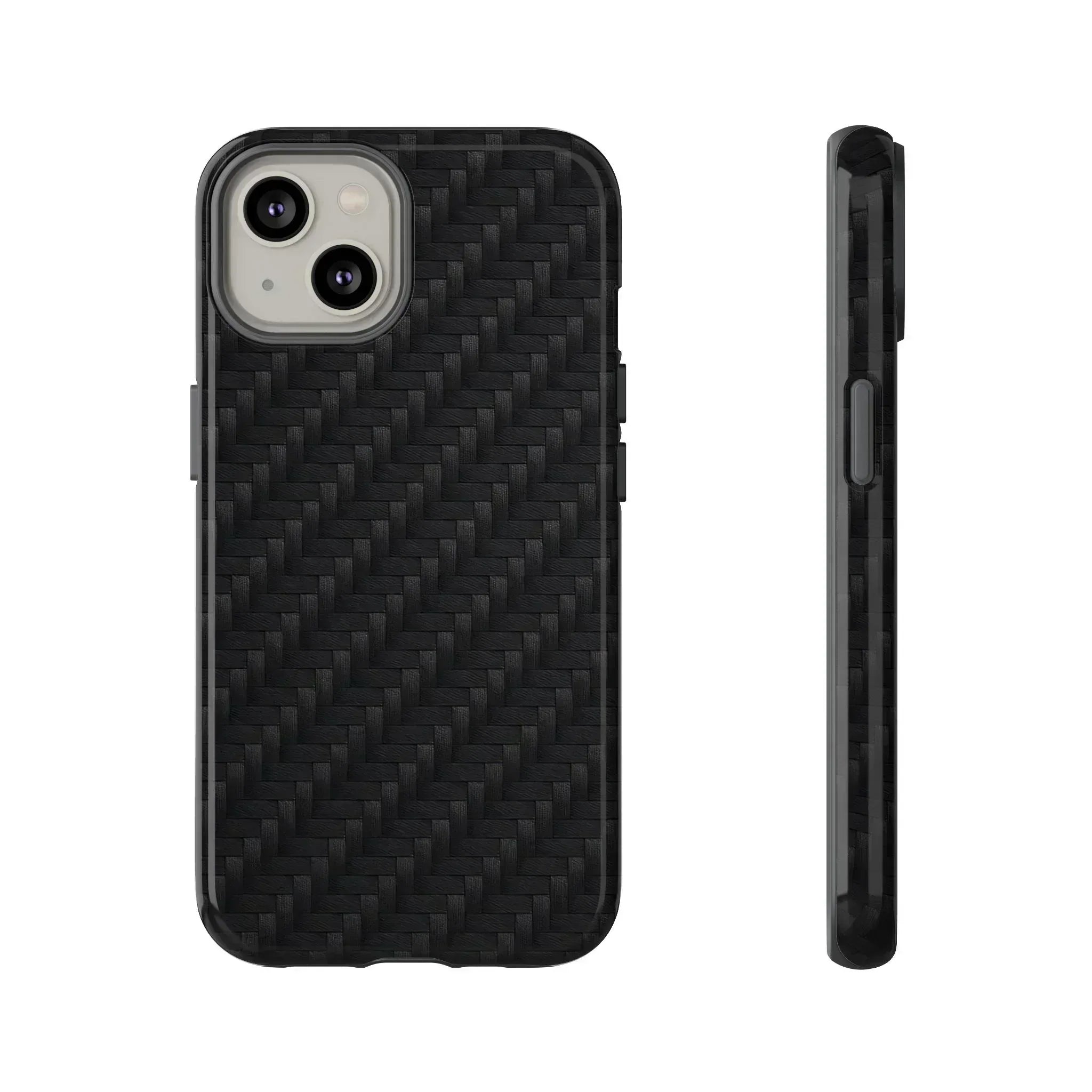 Black Carbon Phone Case for iPhone 8-16 and Google Pixel up to 9 - KARARMDESIGN