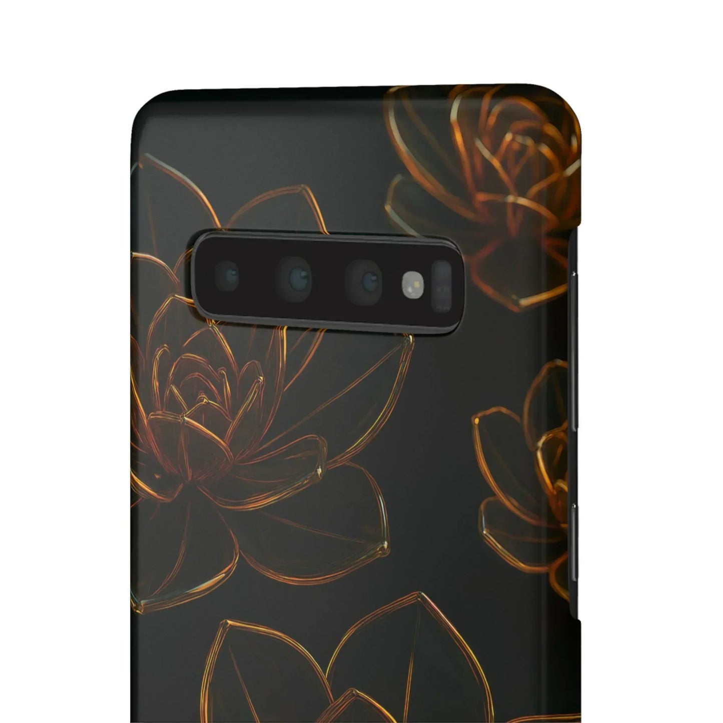 Glass Flower Phone Case for iPhone 7-16 and Galaxy S10-S24 Models