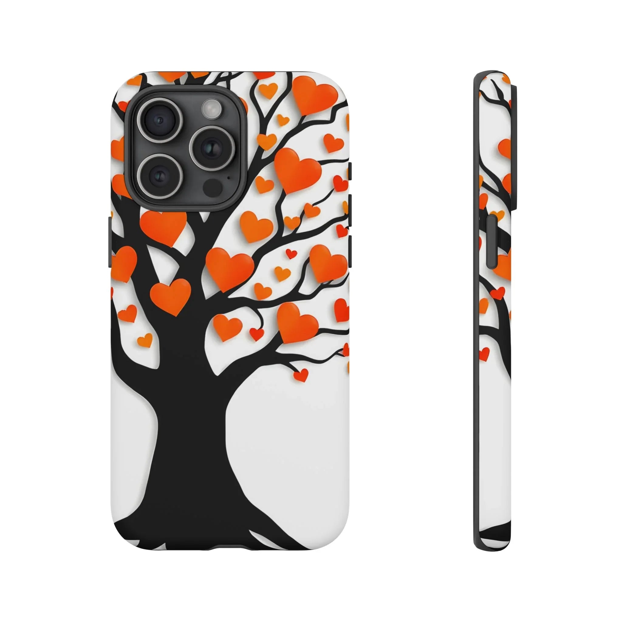 Heart Design Phone Case for iPhone 11–17 and Galaxy S20–S25 - KARARMDESIGN